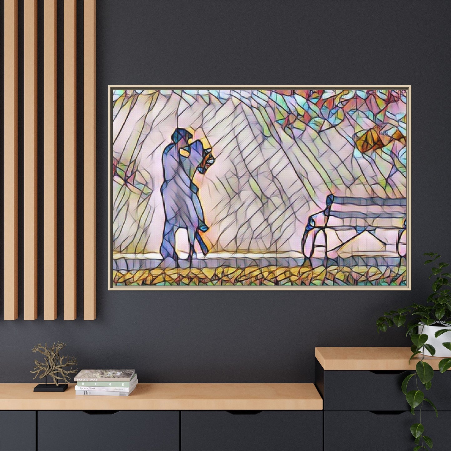Matte Canvas, Framed (Multi-color)