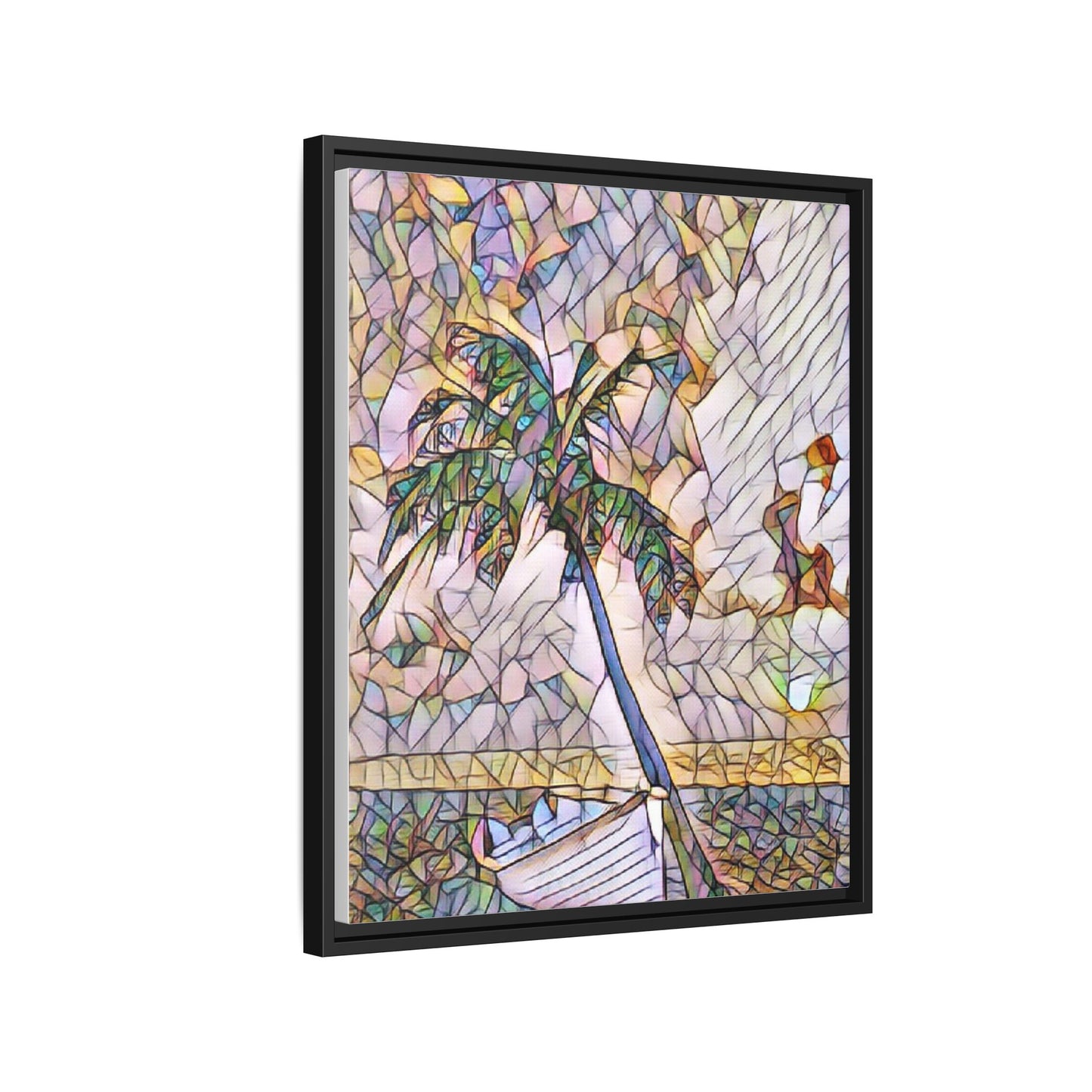 Tropical Palm Canvas Print — Framed Matte Wall Art
