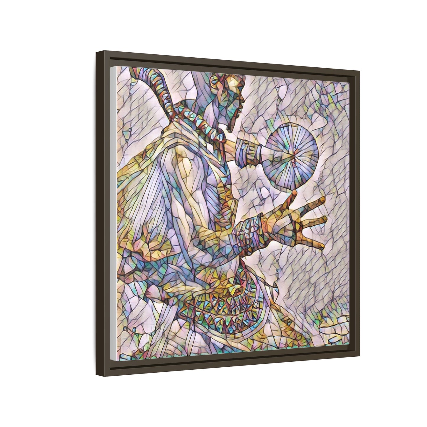 Tribal Shaman Art Print — Framed Matte Canvas Wall Art