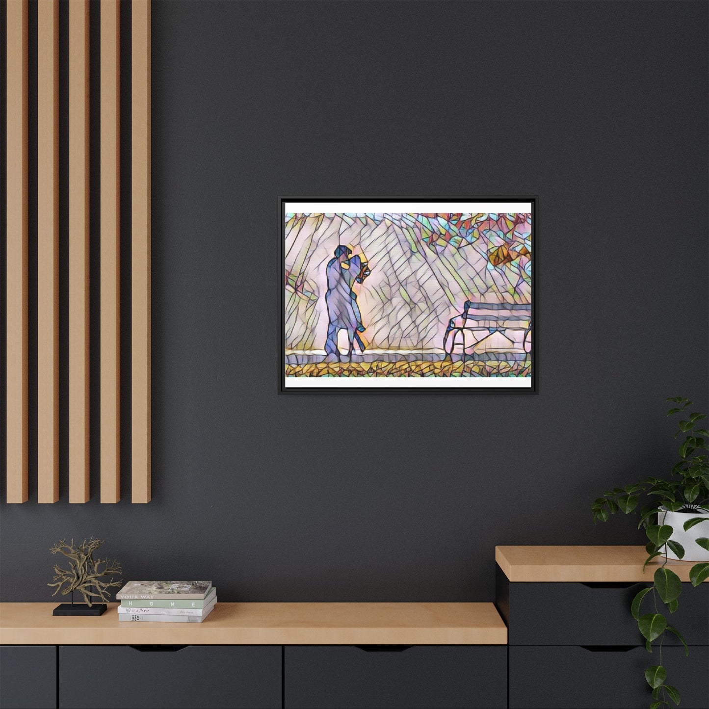 Matte Canvas, Framed (Multi-color)