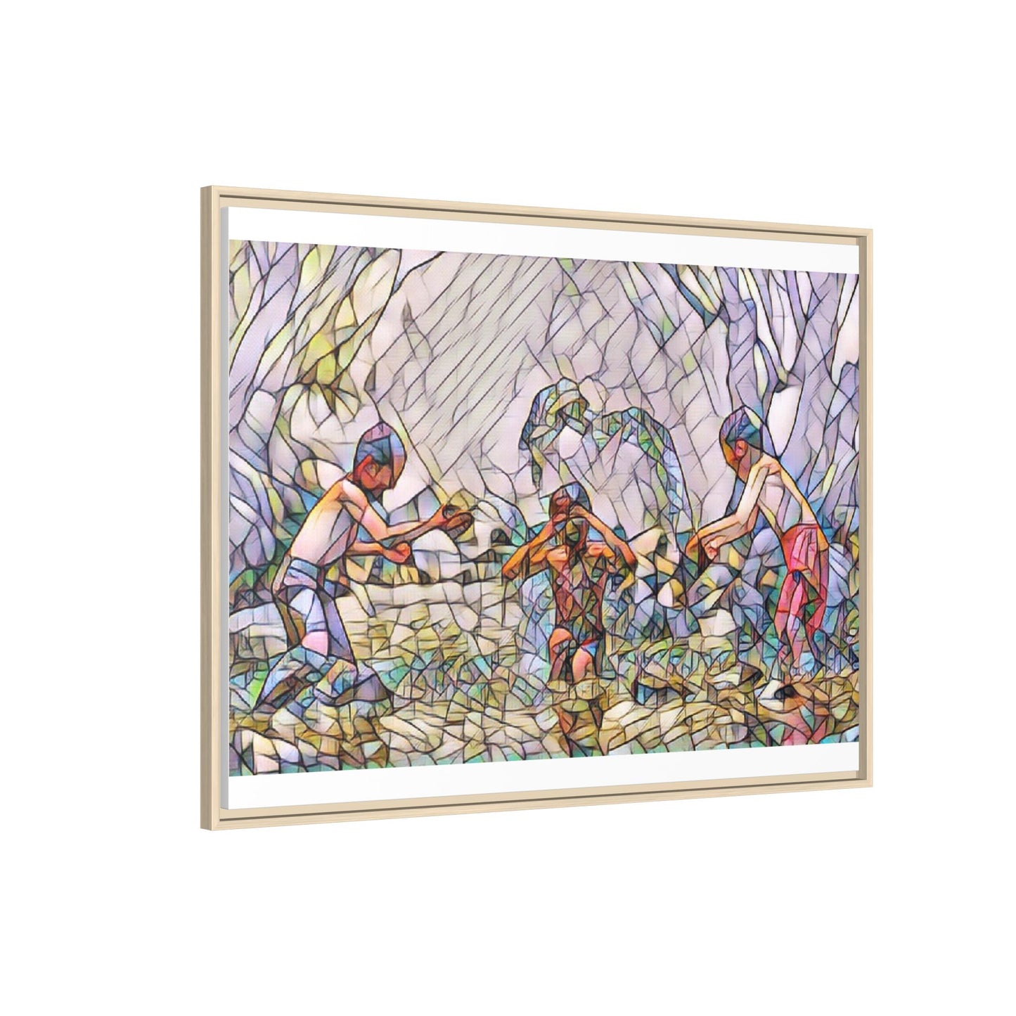 Matte Canvas, Framed (Multi-color)