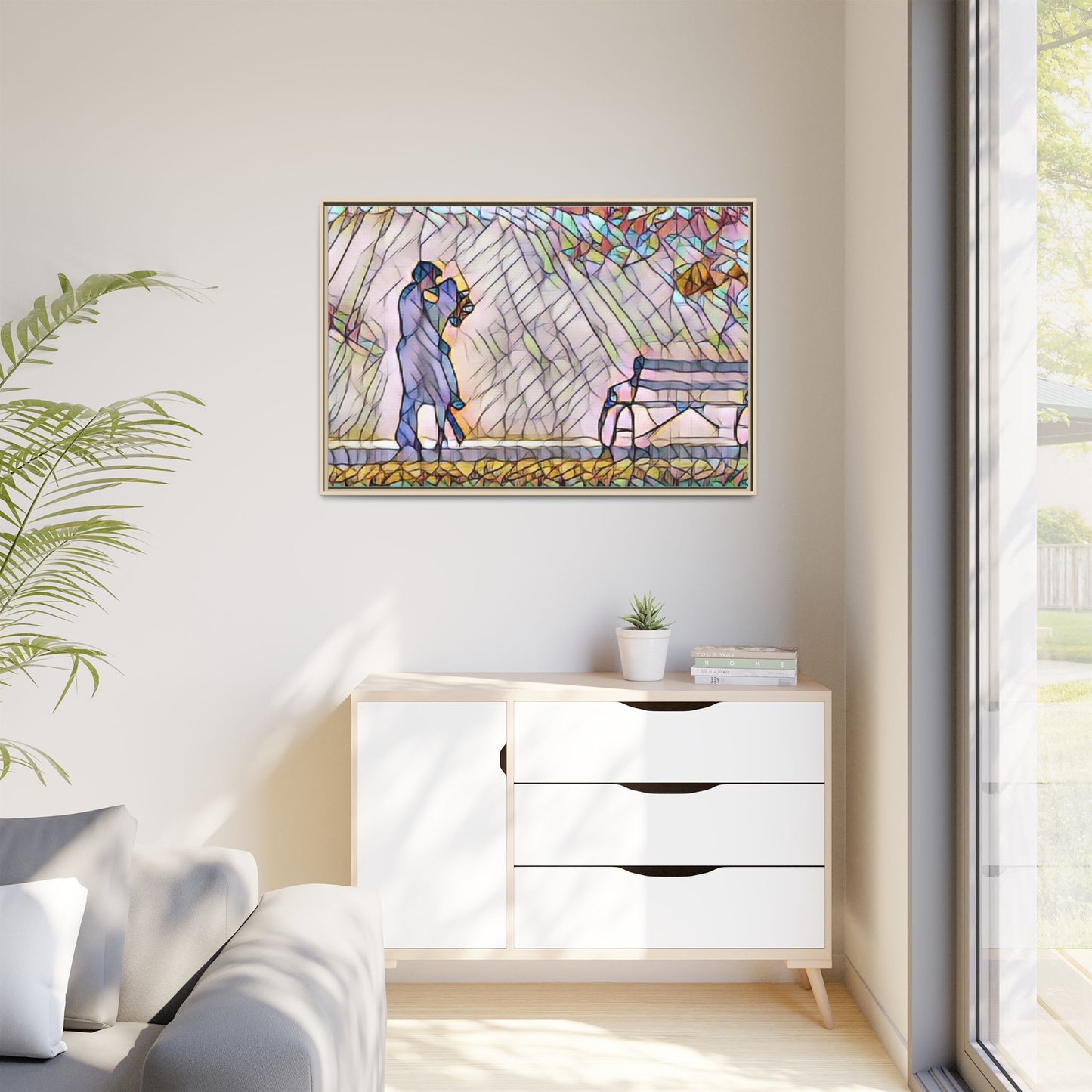 Matte Canvas, Framed (Multi-color)