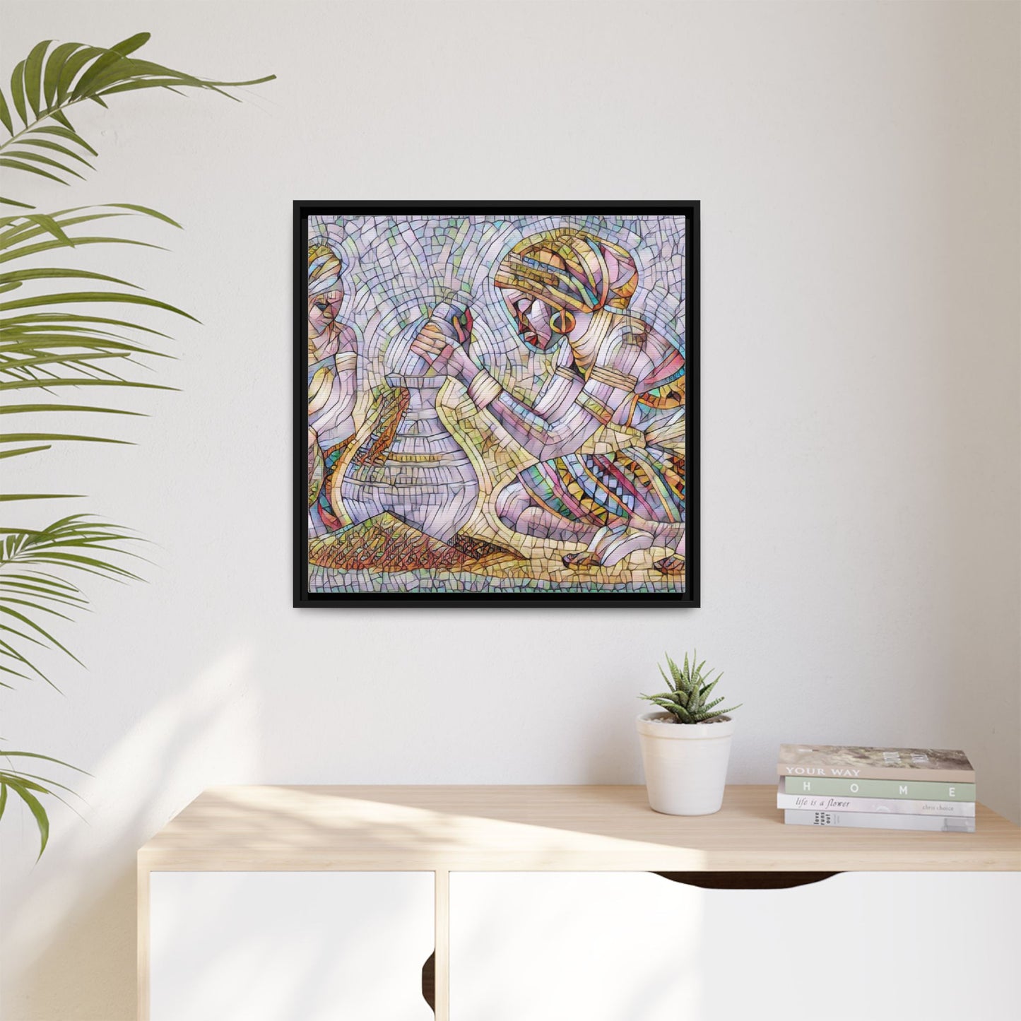 Matte Canvas, Framed (Multi-color)