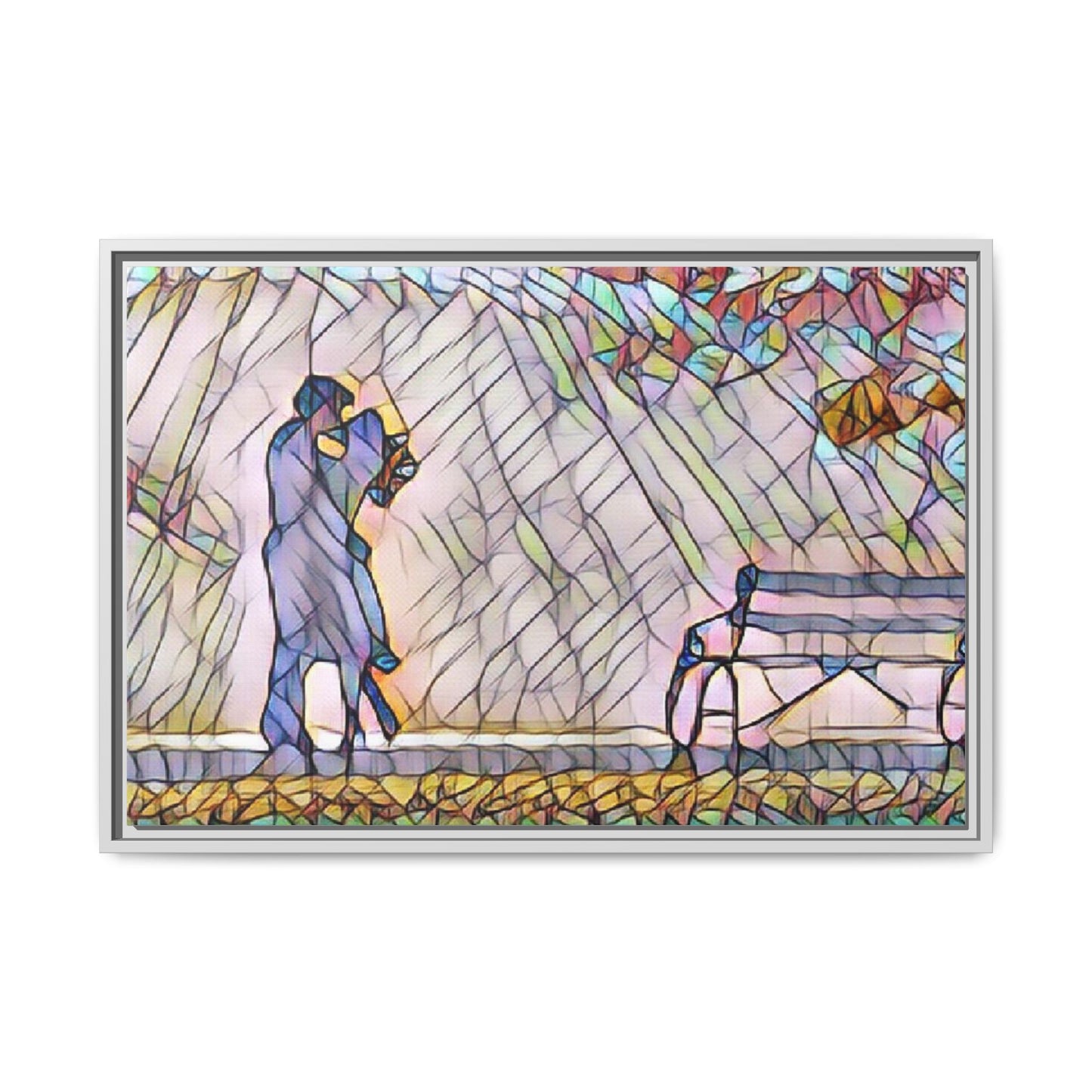 Matte Canvas, Framed (Multi-color)
