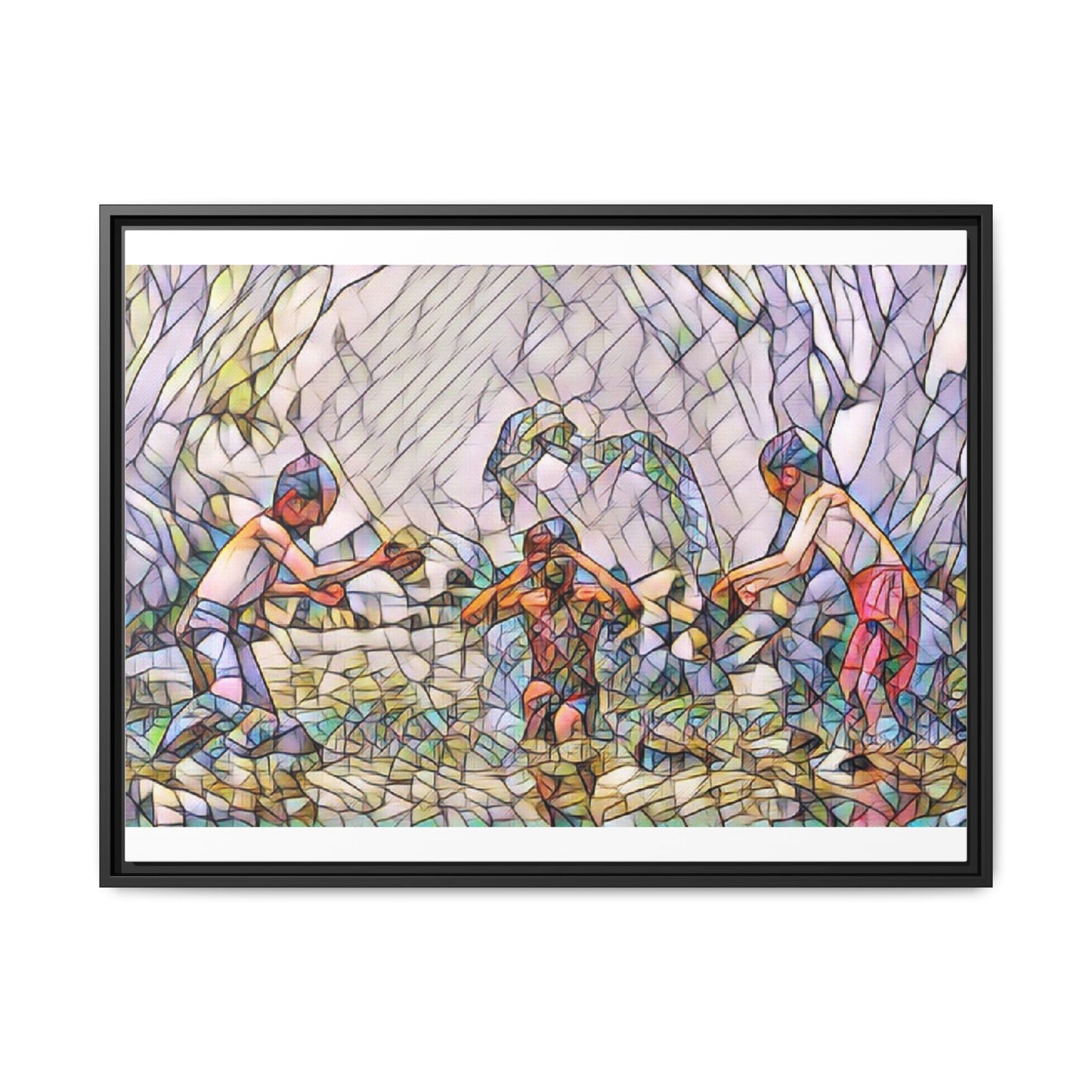 Matte Canvas, Framed (Multi-color)