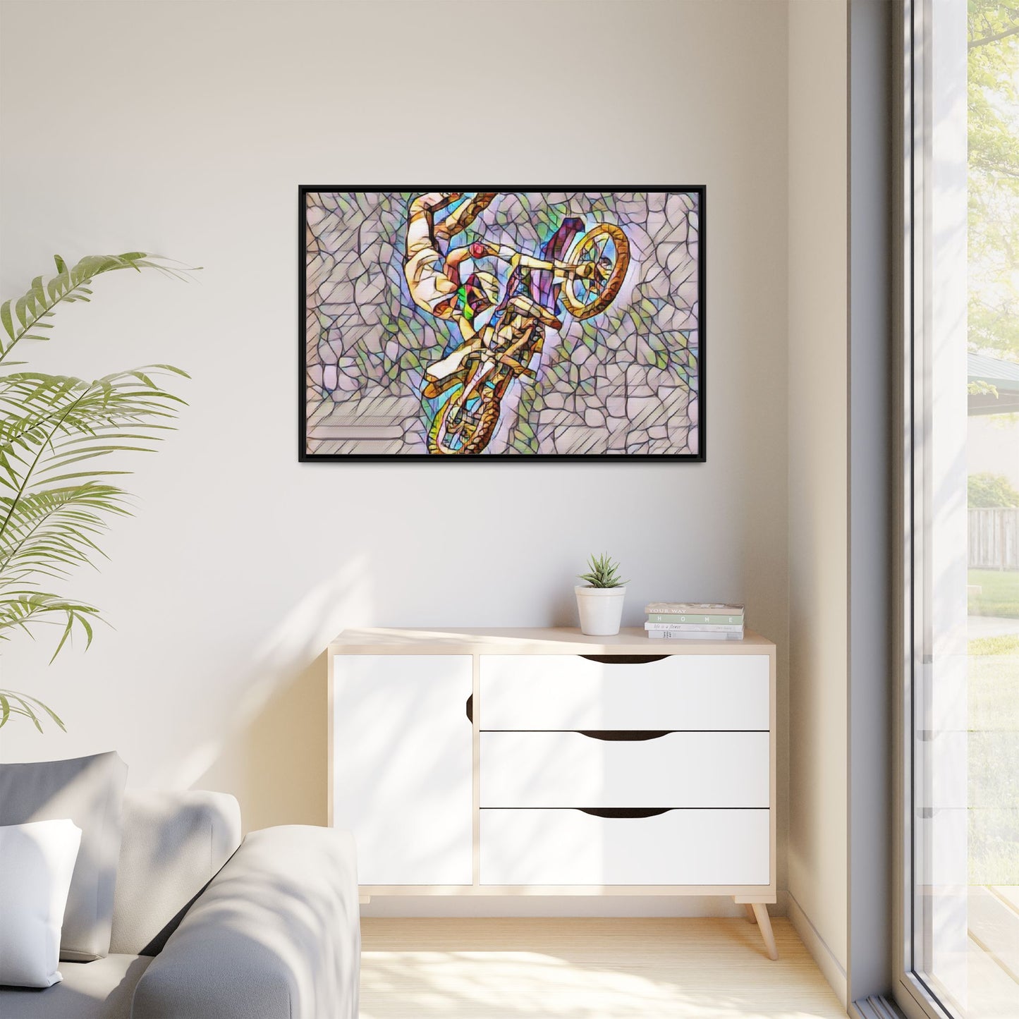 Matte Canvas, Framed (Multi-color)