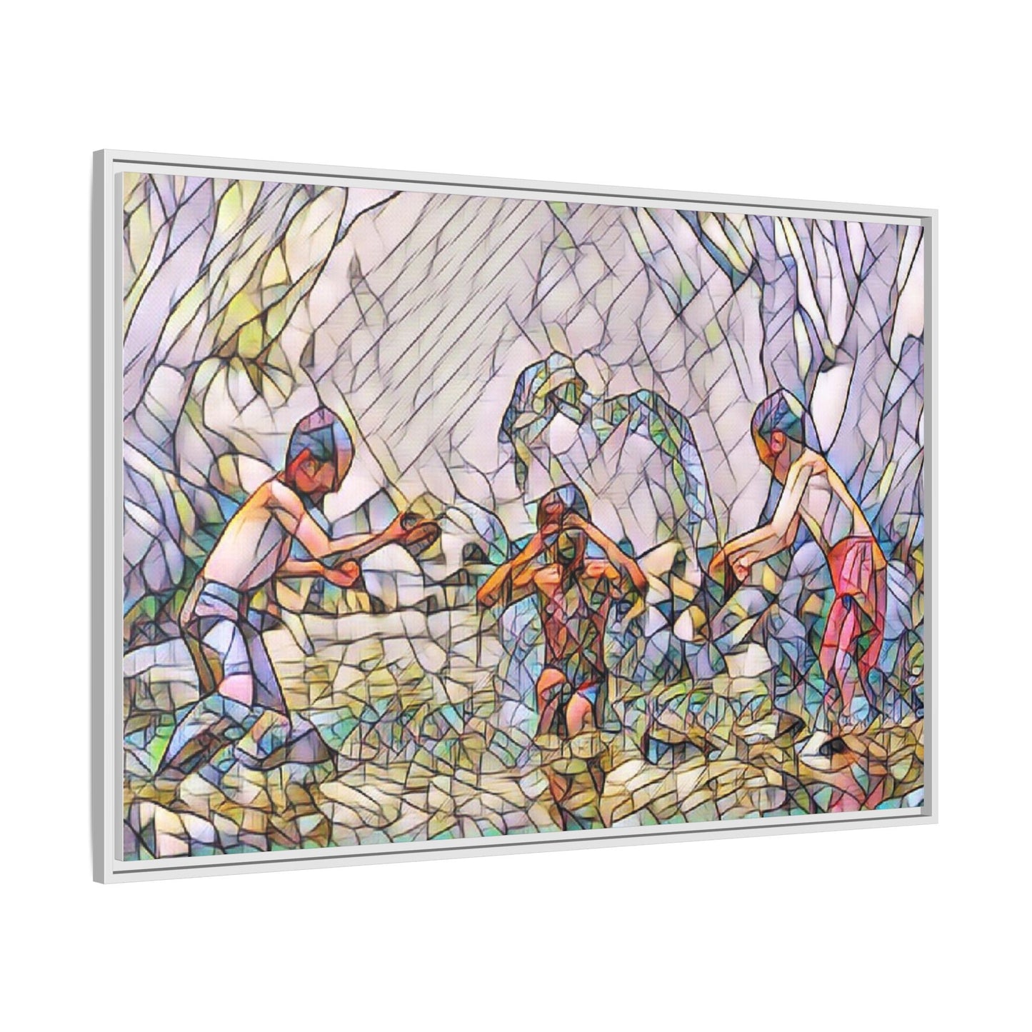 Matte Canvas, Framed (Multi-color)