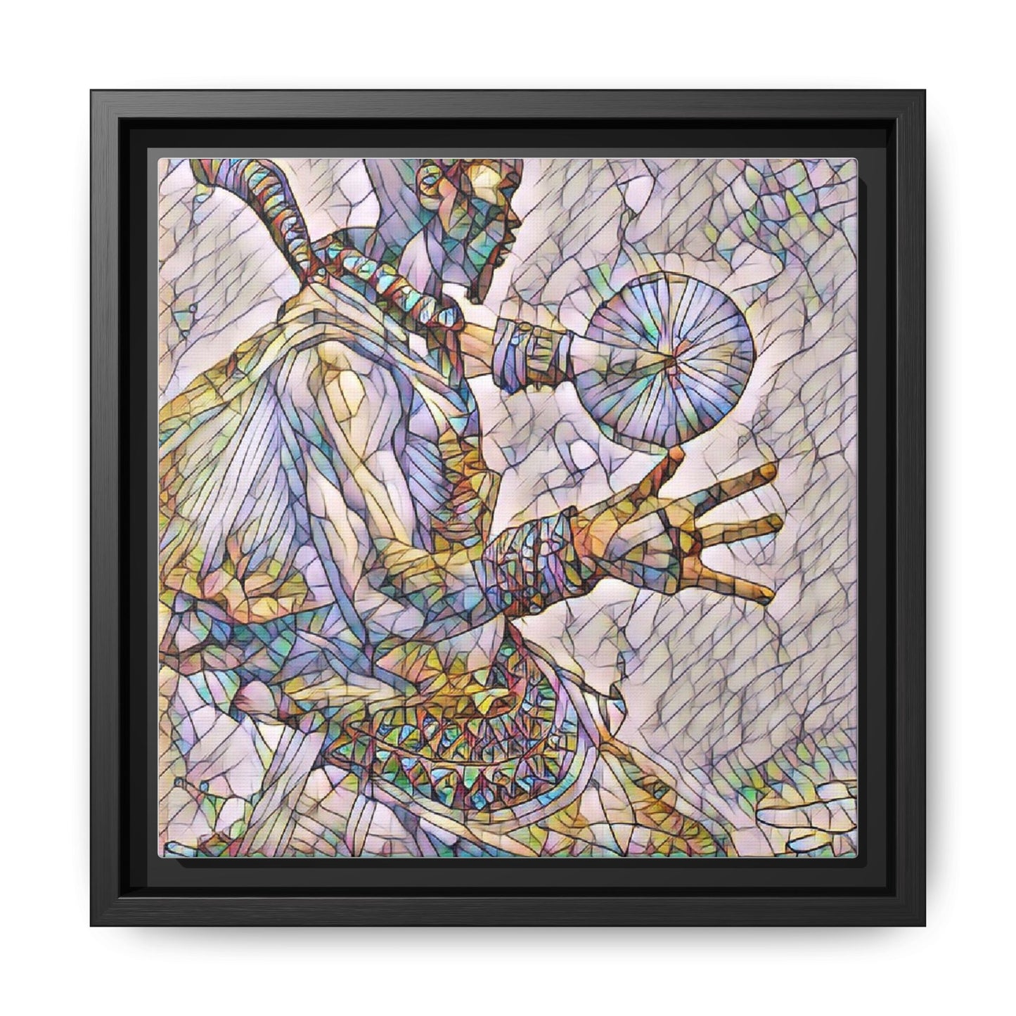 Tribal Shaman Art Print — Framed Matte Canvas Wall Art