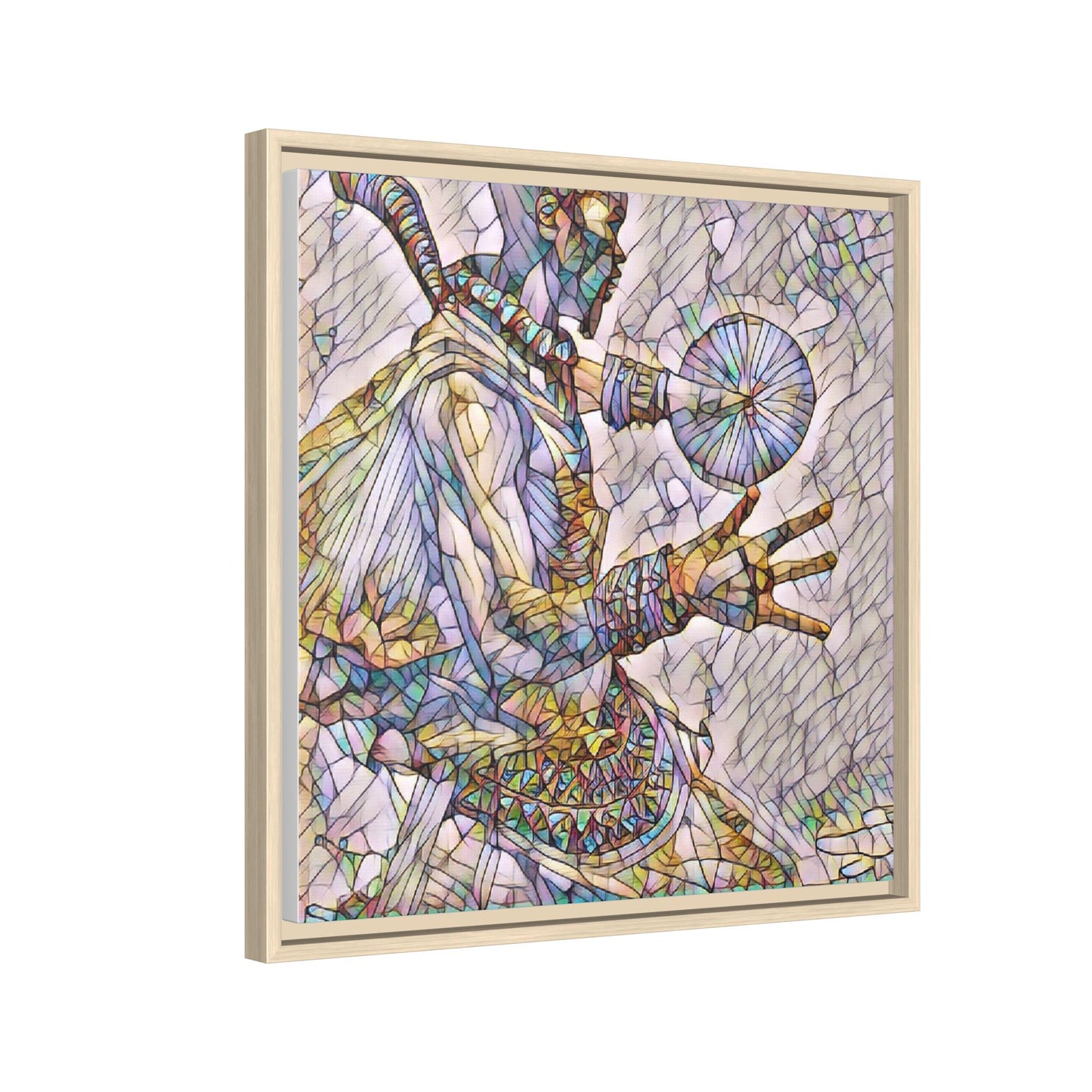 Tribal Shaman Art Print — Framed Matte Canvas Wall Art