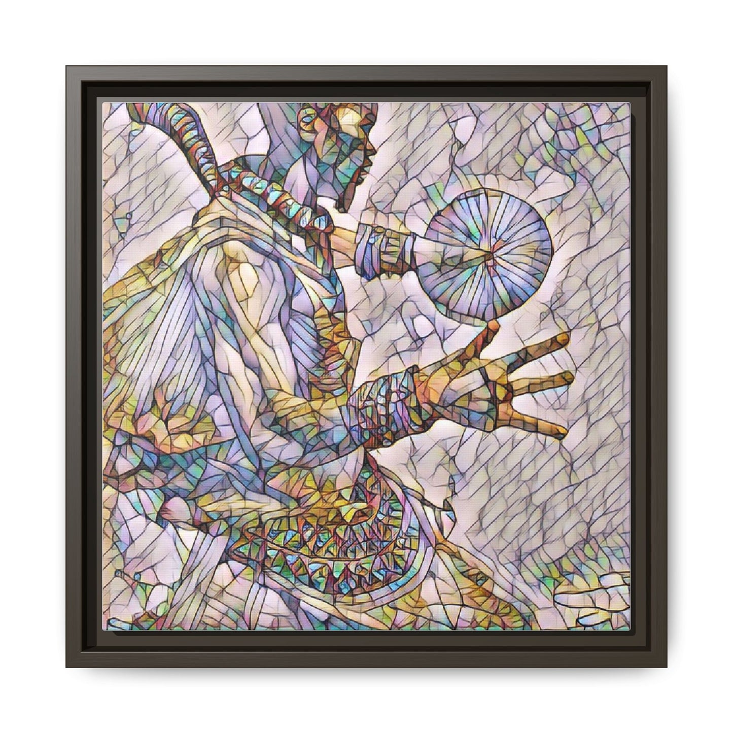 Tribal Shaman Art Print — Framed Matte Canvas Wall Art