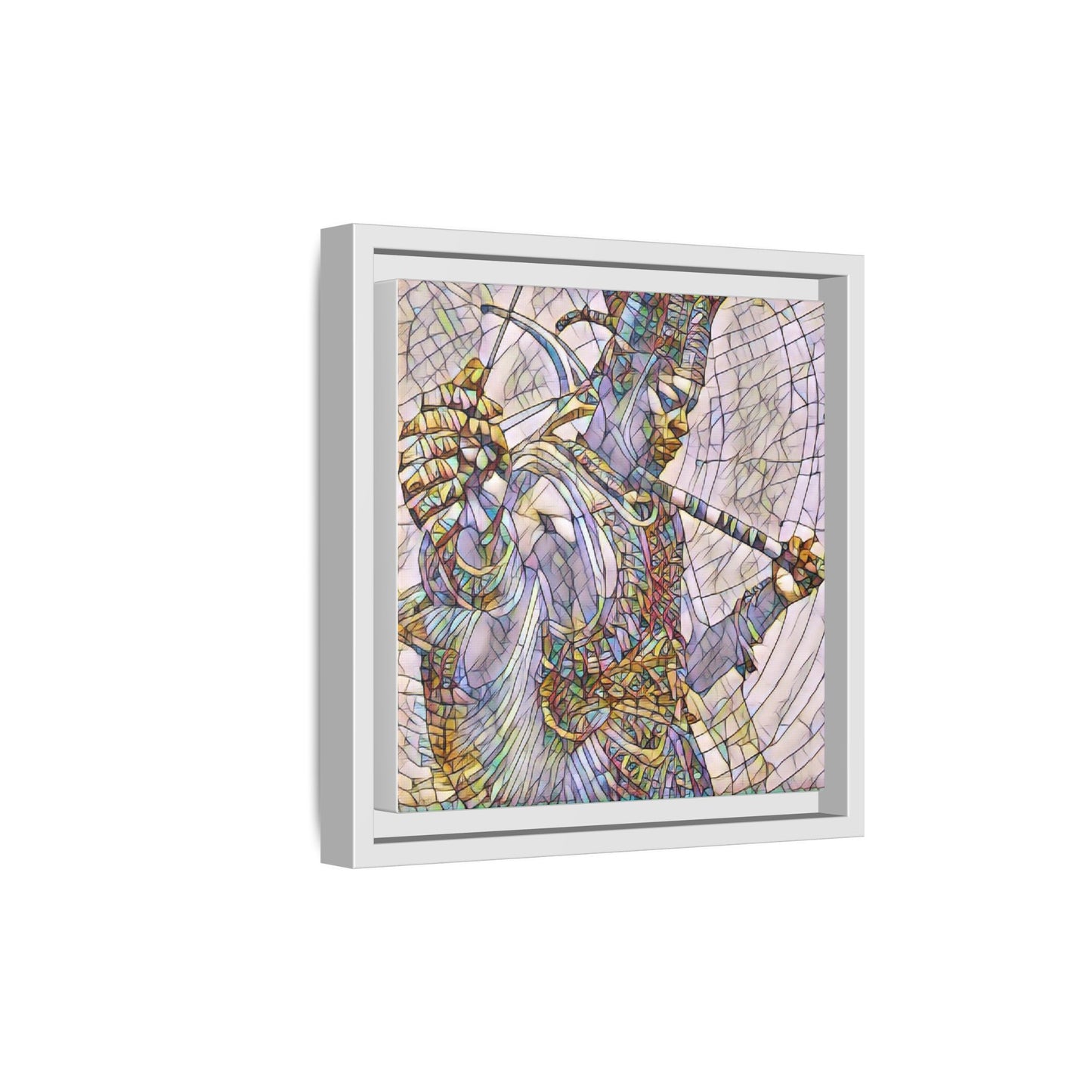Egyptian God Mosaic Matte Canvas Framed Art