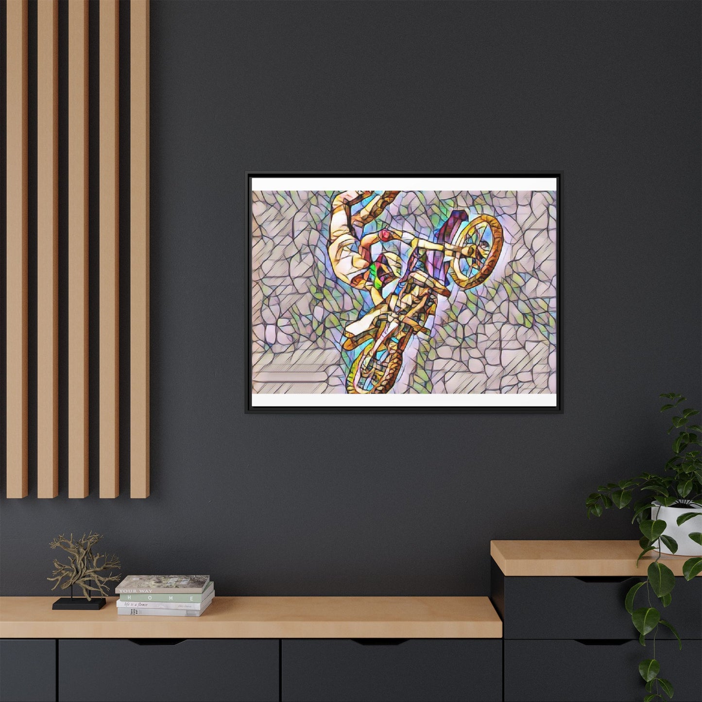 Matte Canvas, Framed (Multi-color)