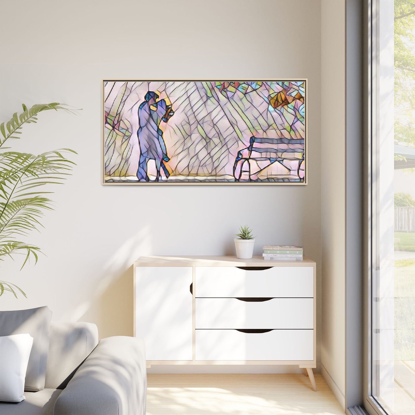Matte Canvas, Framed (Multi-color)