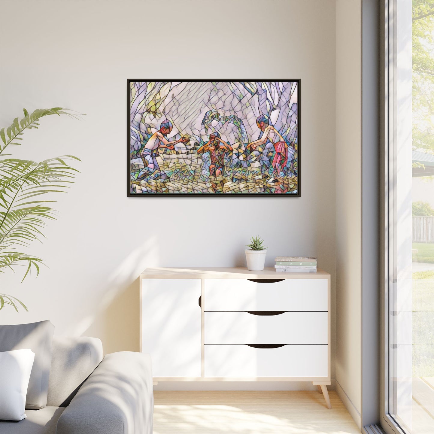 Matte Canvas, Framed (Multi-color)