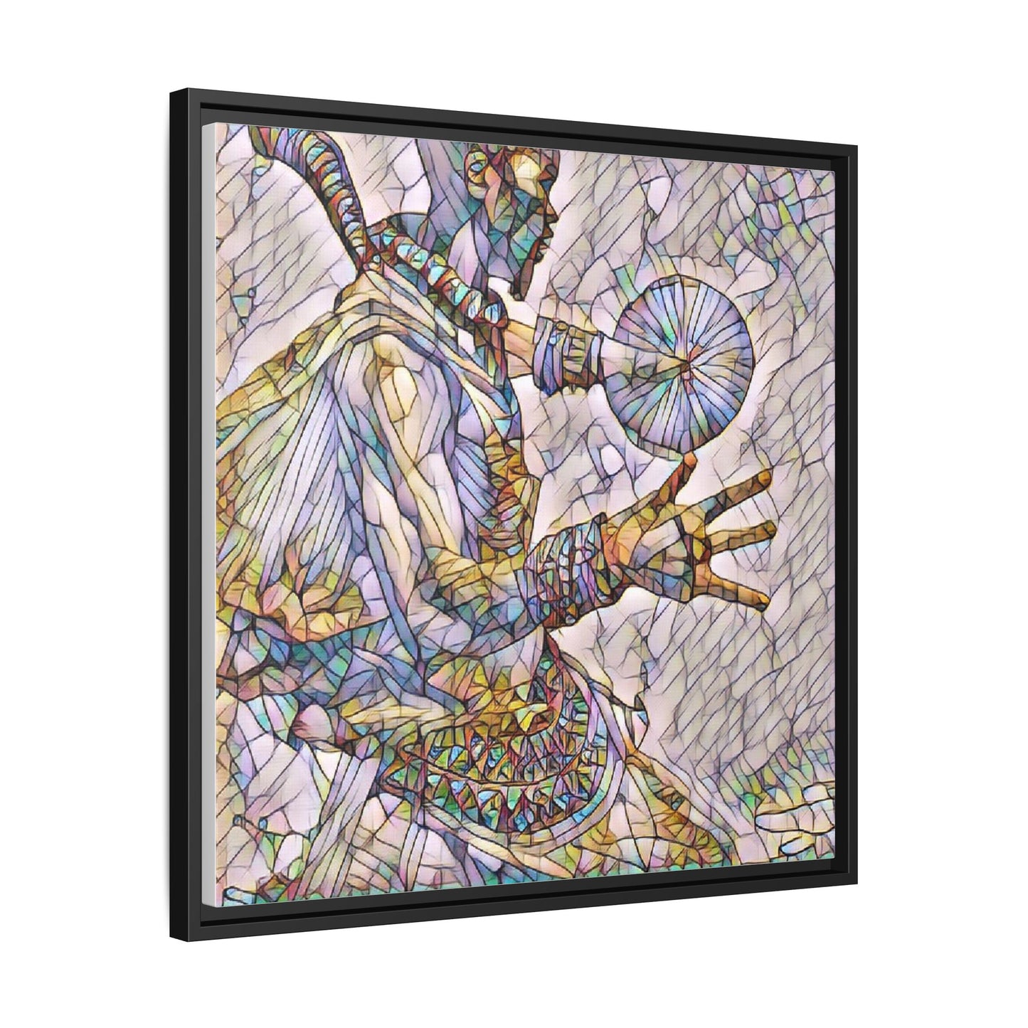 Tribal Shaman Art Print — Framed Matte Canvas Wall Art