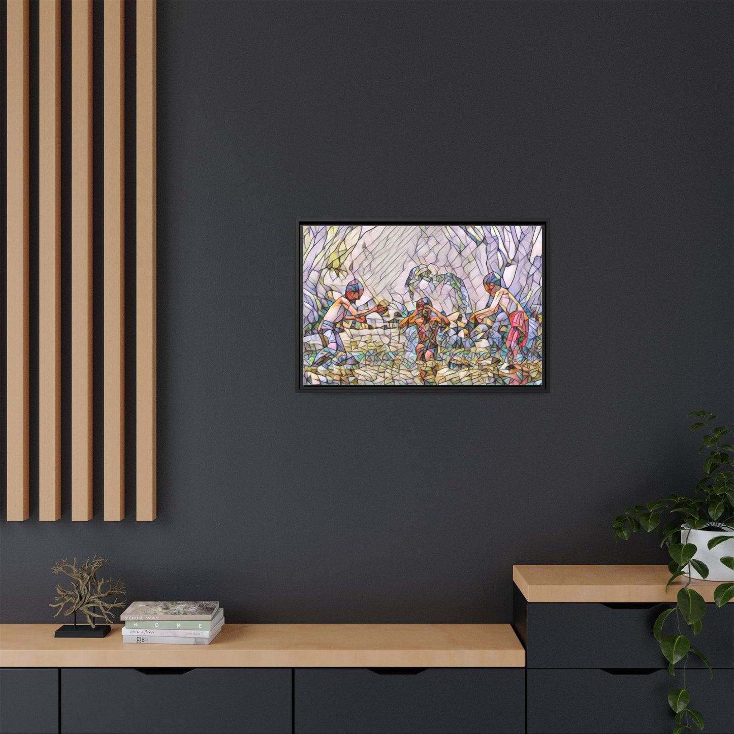 Matte Canvas, Framed (Multi-color)