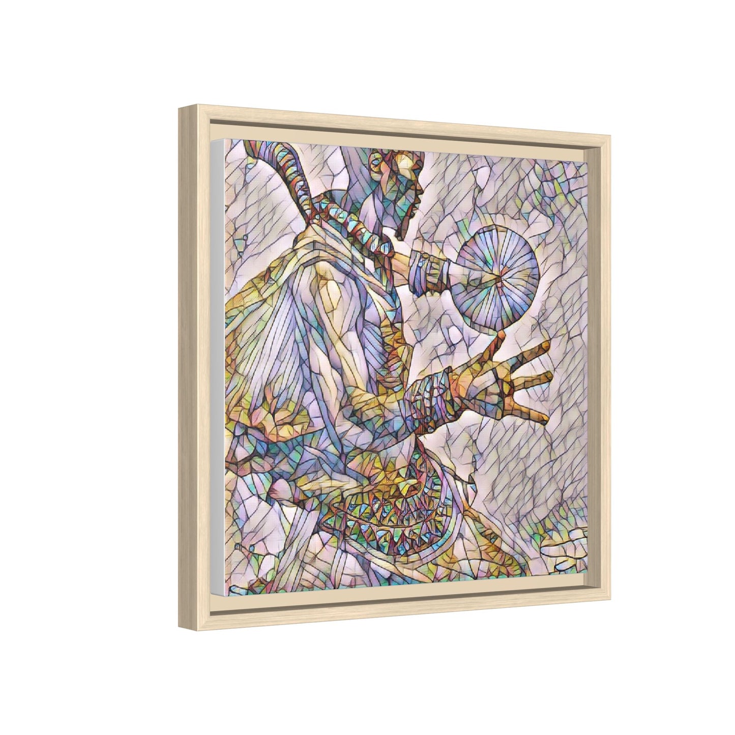 Tribal Shaman Art Print — Framed Matte Canvas Wall Art