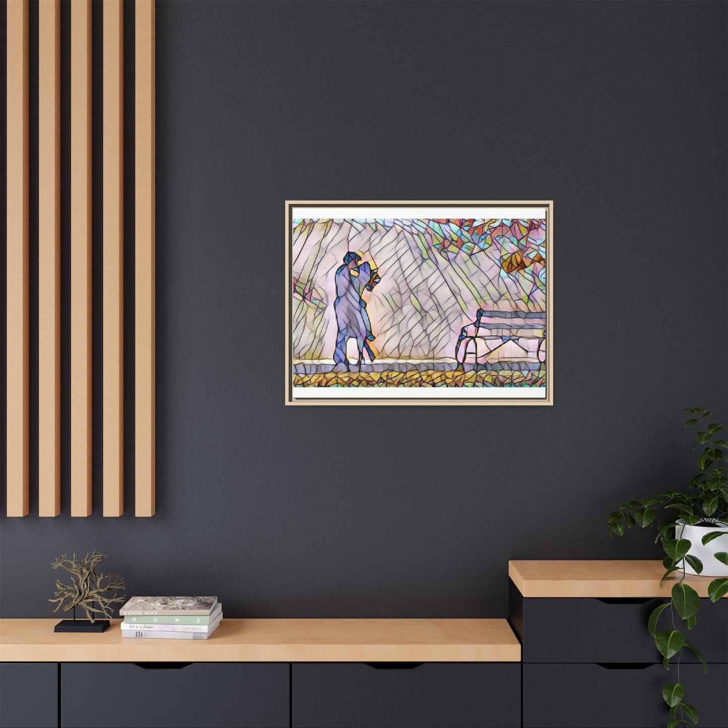 Matte Canvas, Framed (Multi-color)