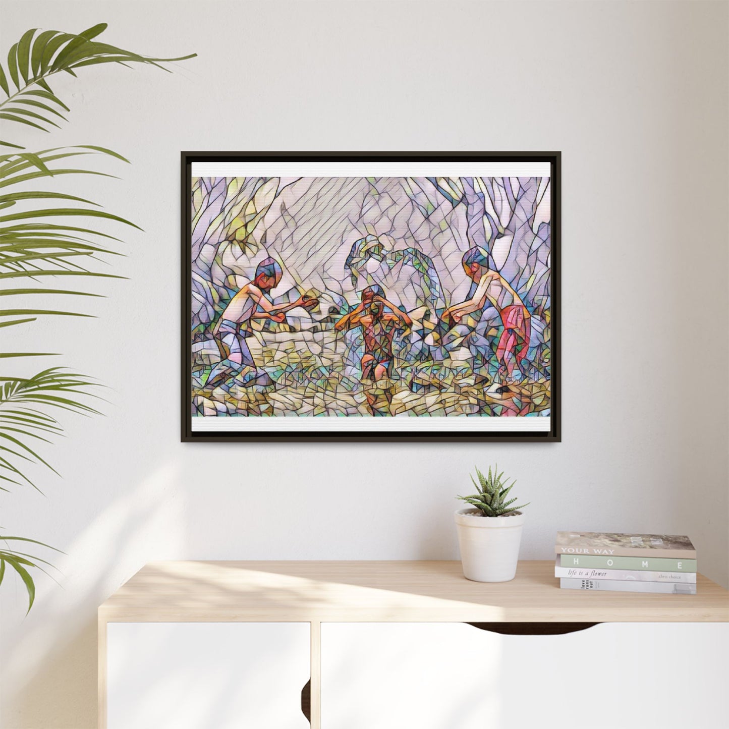 Matte Canvas, Framed (Multi-color)