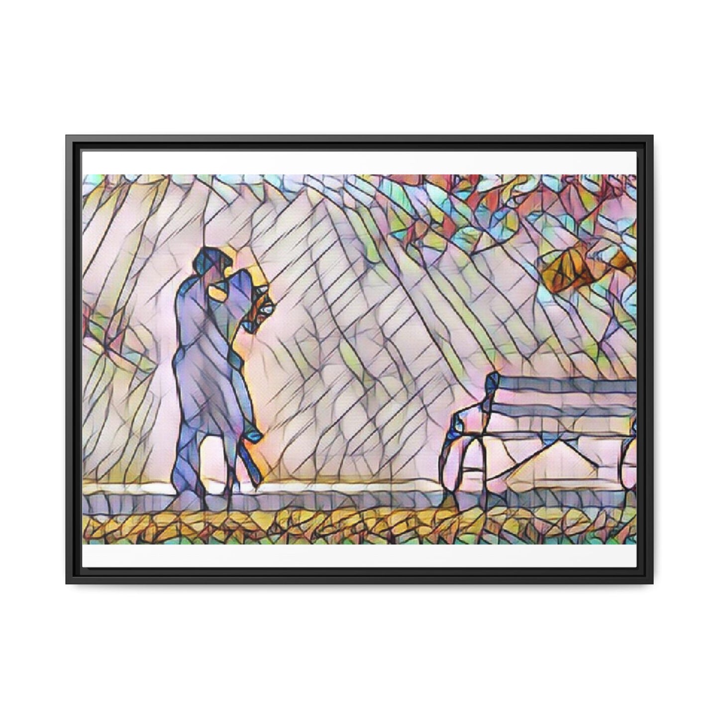 Matte Canvas, Framed (Multi-color)