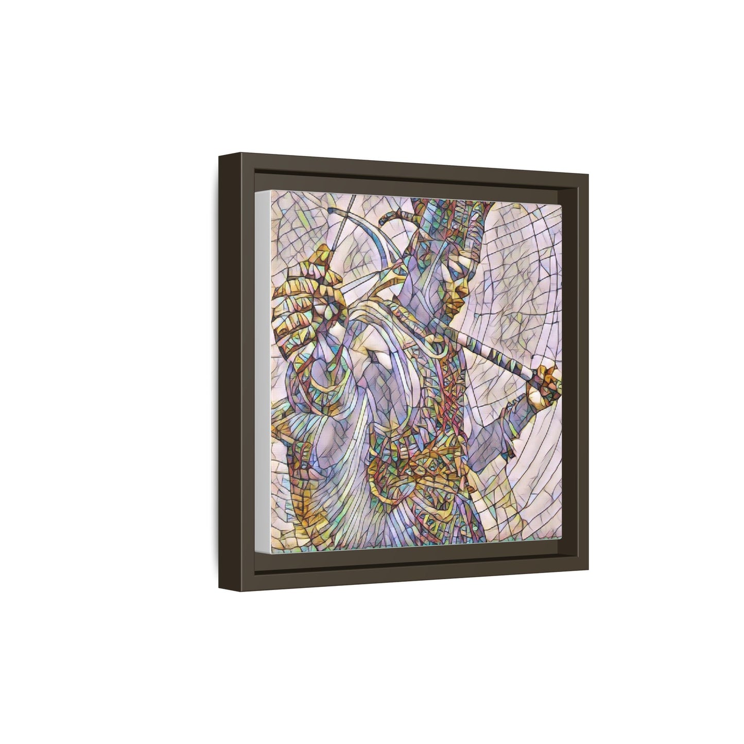 Egyptian God Mosaic Matte Canvas Framed Art
