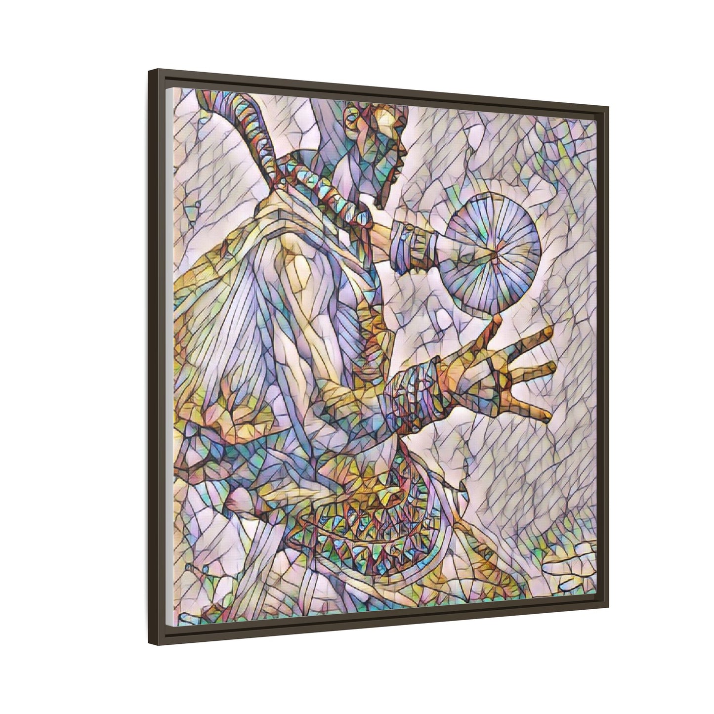 Tribal Shaman Art Print — Framed Matte Canvas Wall Art