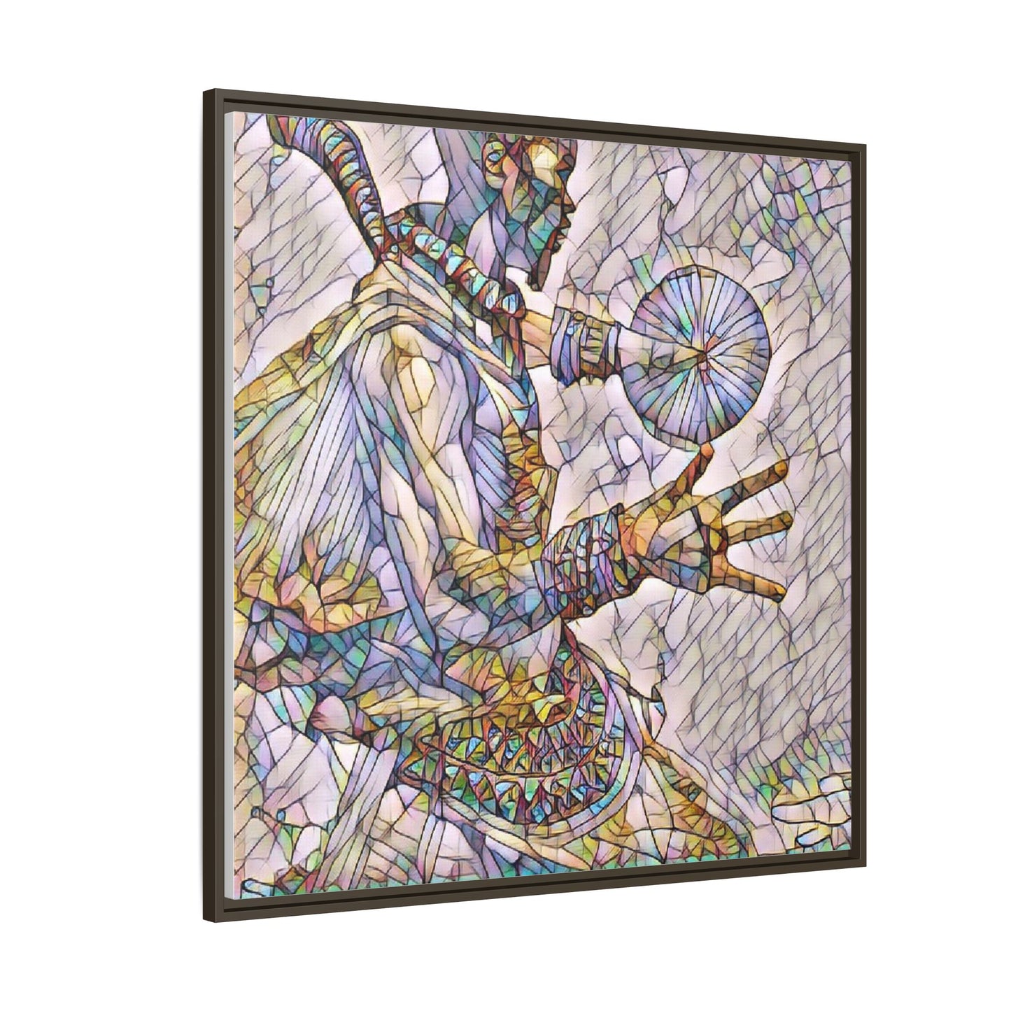Tribal Shaman Art Print — Framed Matte Canvas Wall Art