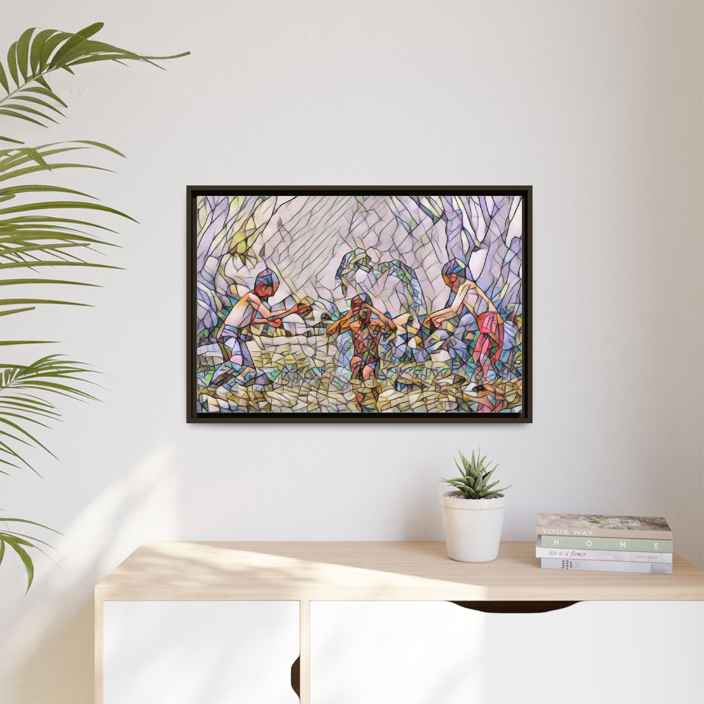 Matte Canvas, Framed (Multi-color)