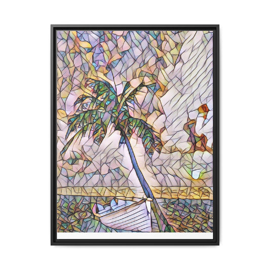 Tropical Palm Canvas Print — Framed Matte Wall Art
