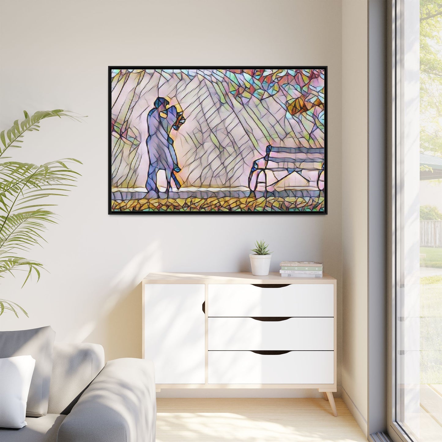 Matte Canvas, Framed (Multi-color)