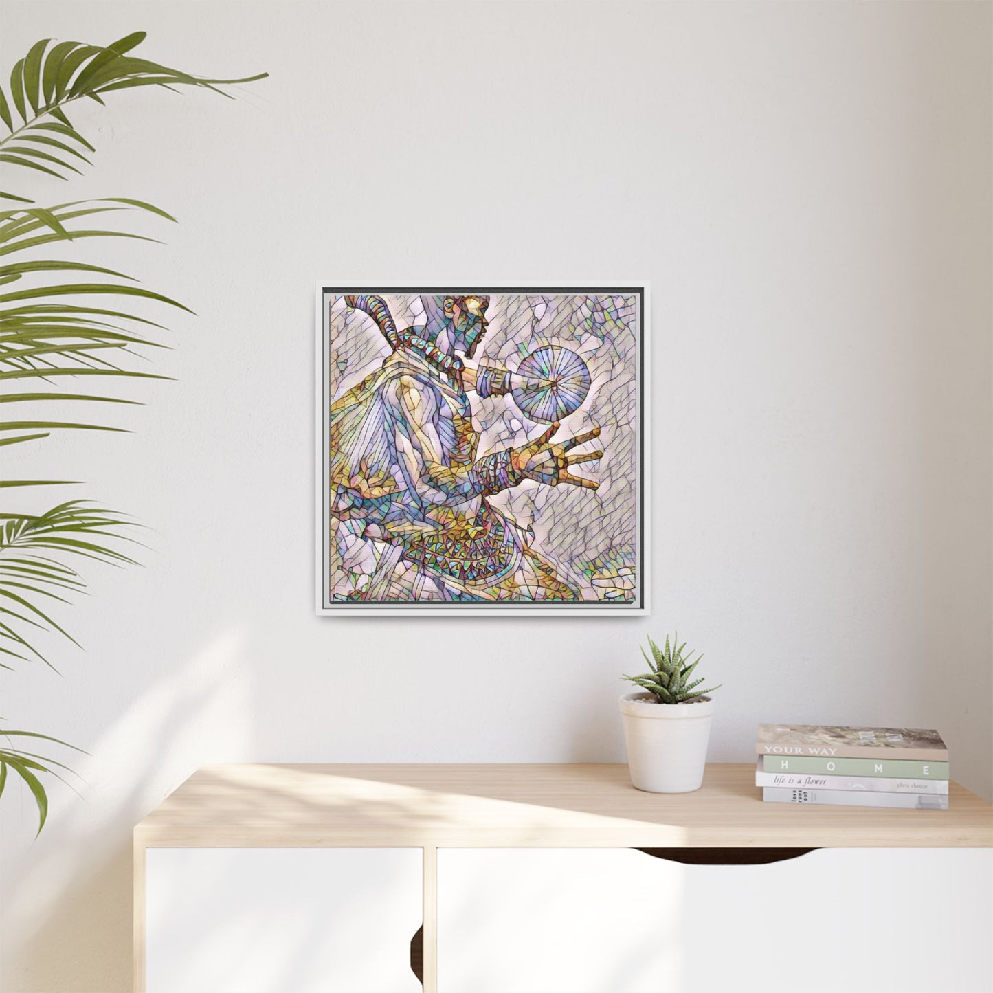 Tribal Shaman Art Print — Framed Matte Canvas Wall Art