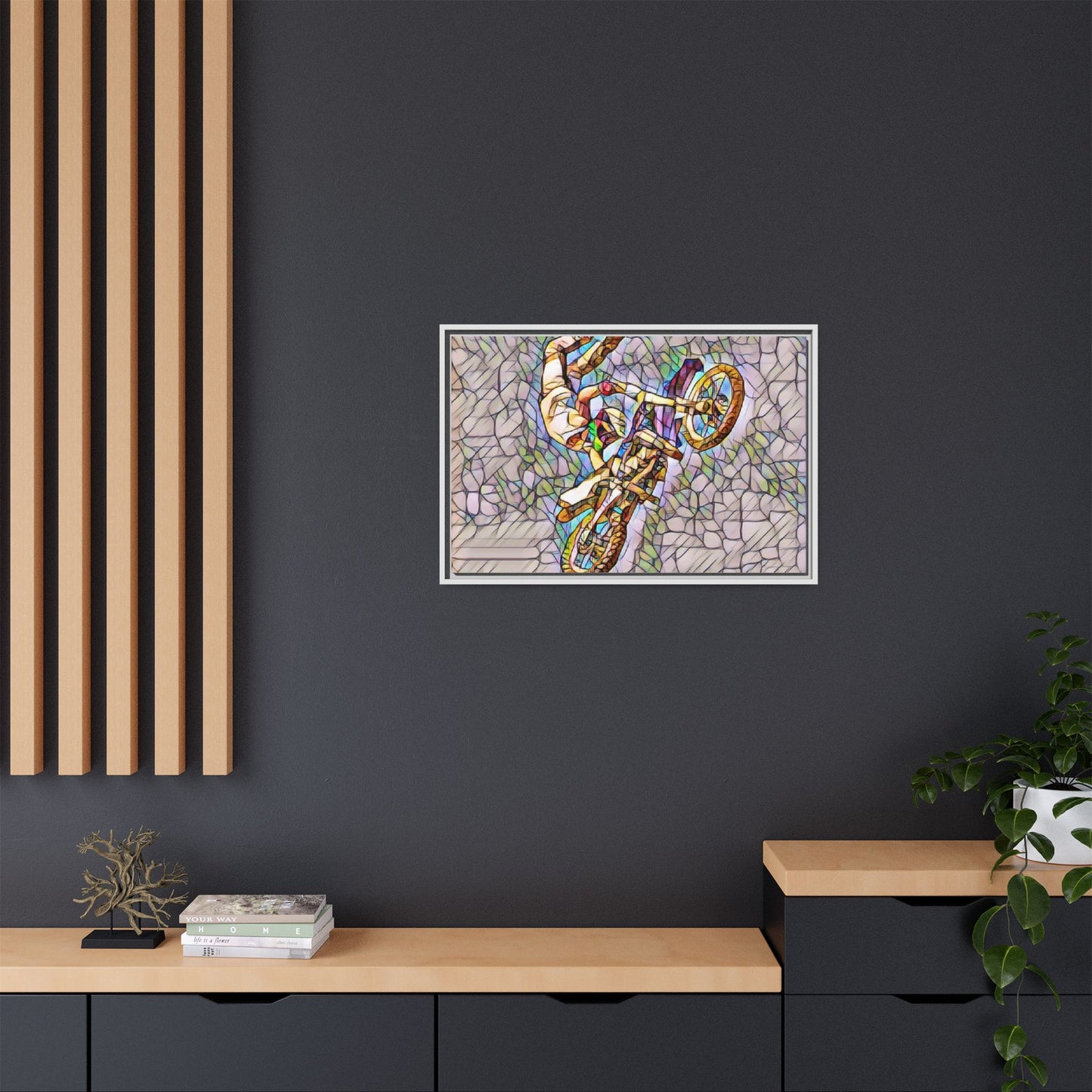 Matte Canvas, Framed (Multi-color)