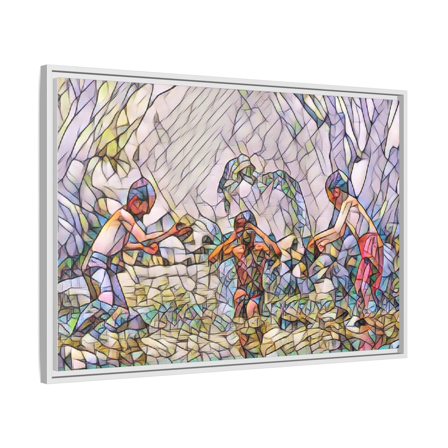 Matte Canvas, Framed (Multi-color)