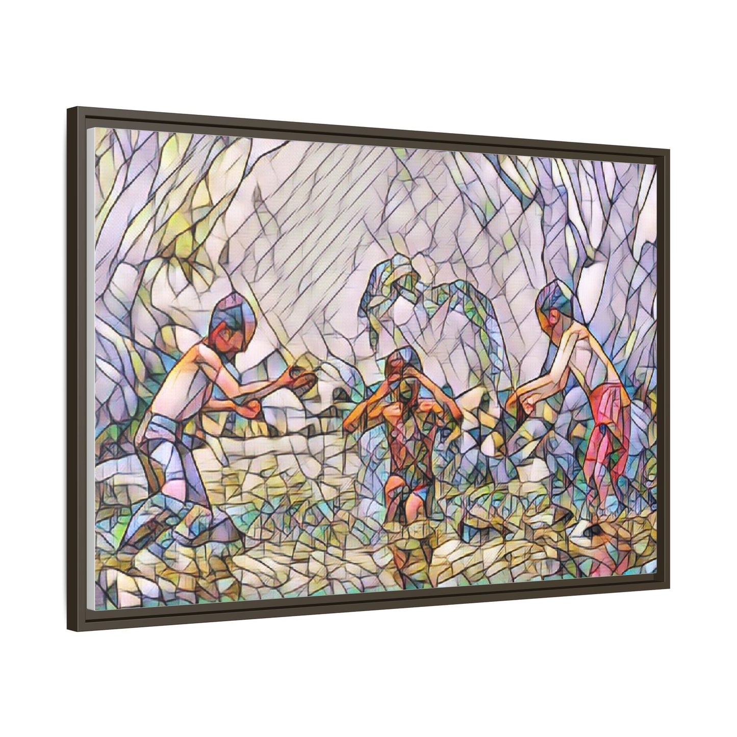 Matte Canvas, Framed (Multi-color)