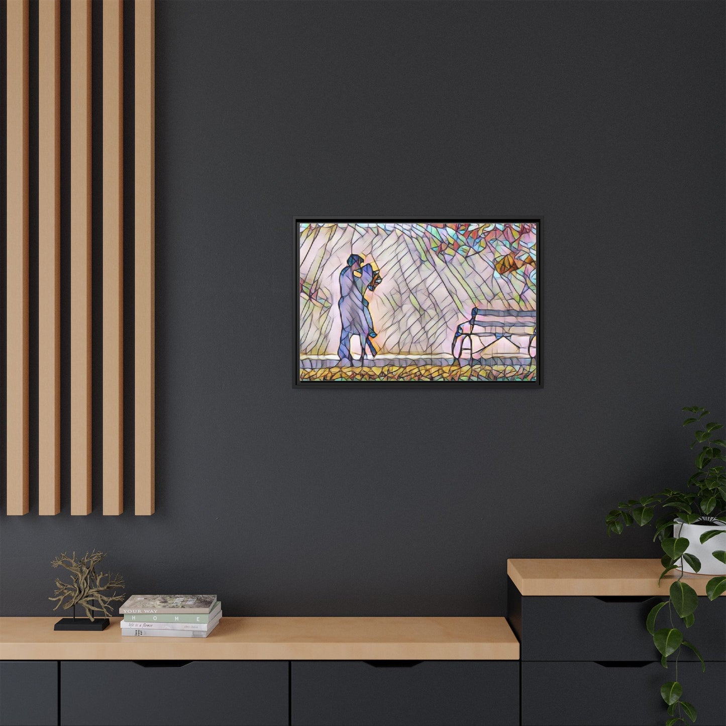 Matte Canvas, Framed (Multi-color)