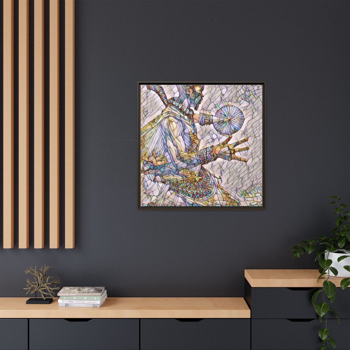 Tribal Shaman Art Print — Framed Matte Canvas Wall Art