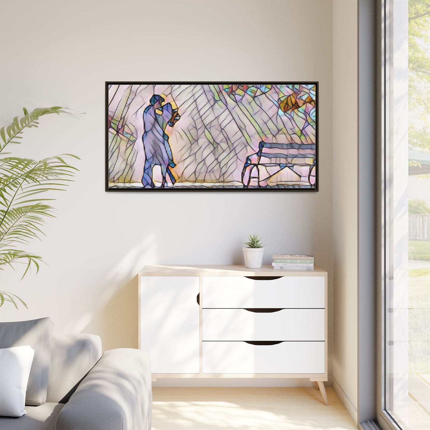 Matte Canvas, Framed (Multi-color)