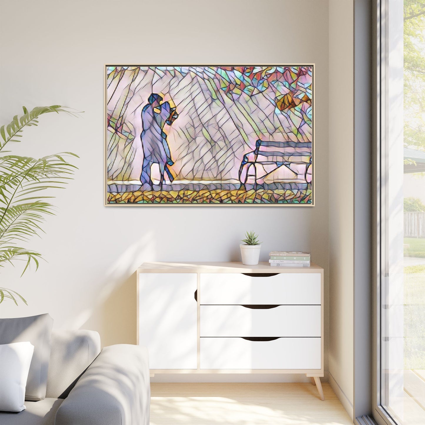 Matte Canvas, Framed (Multi-color)