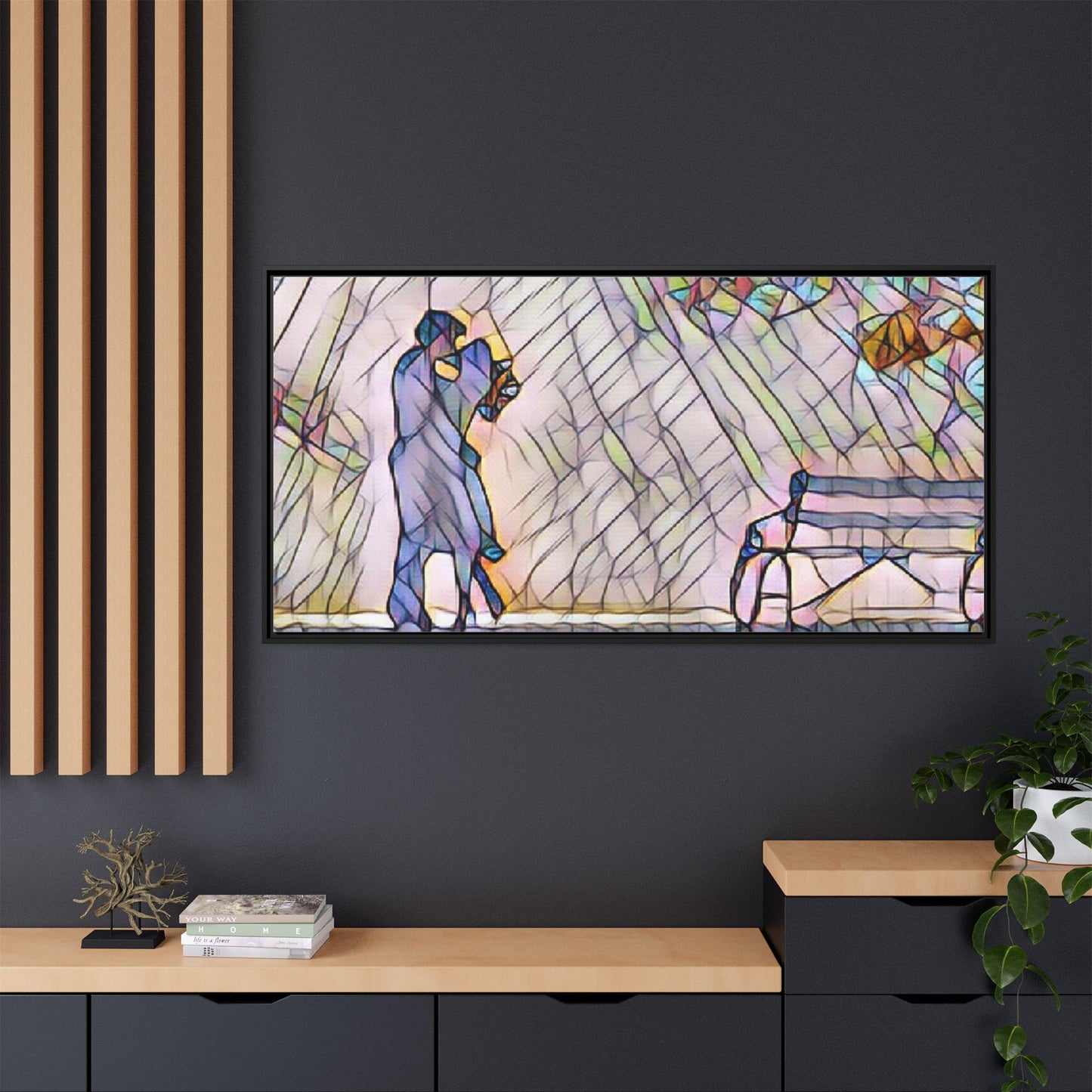Matte Canvas, Framed (Multi-color)