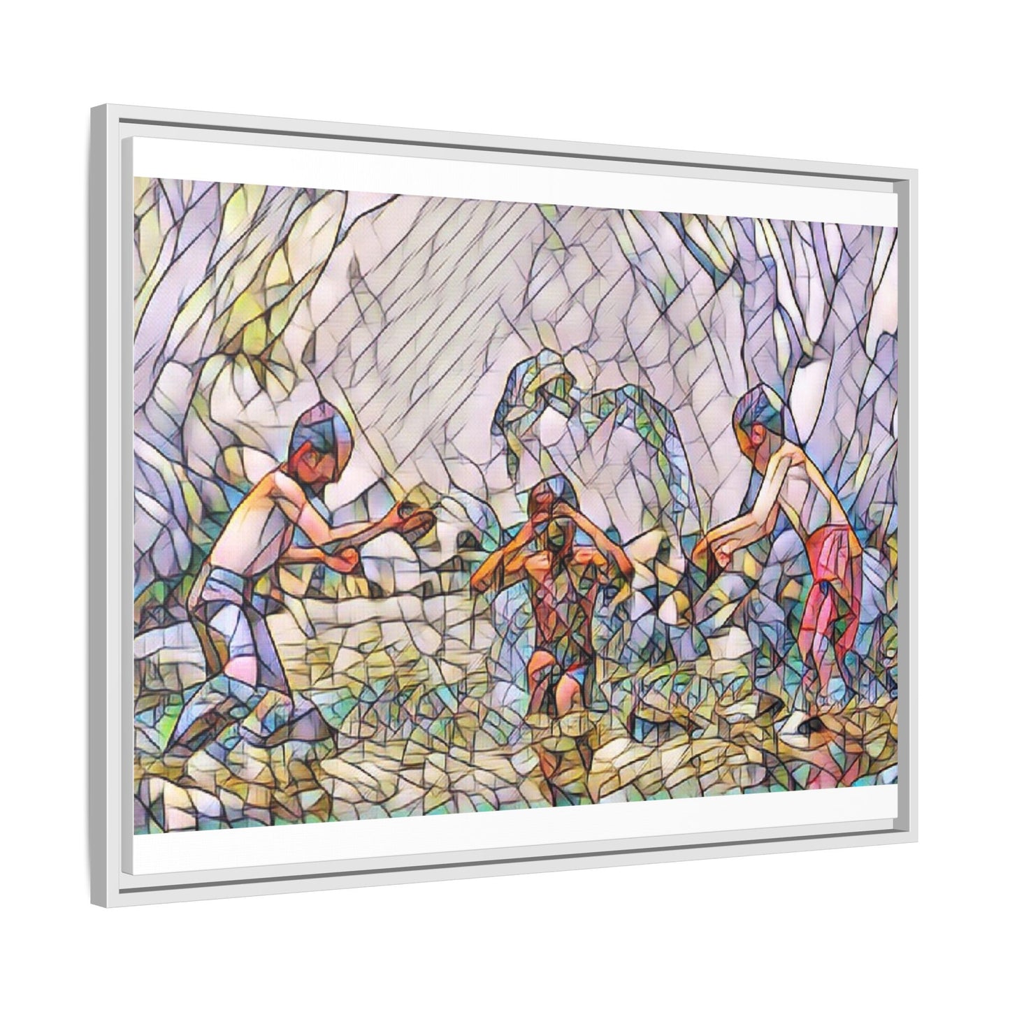Matte Canvas, Framed (Multi-color)