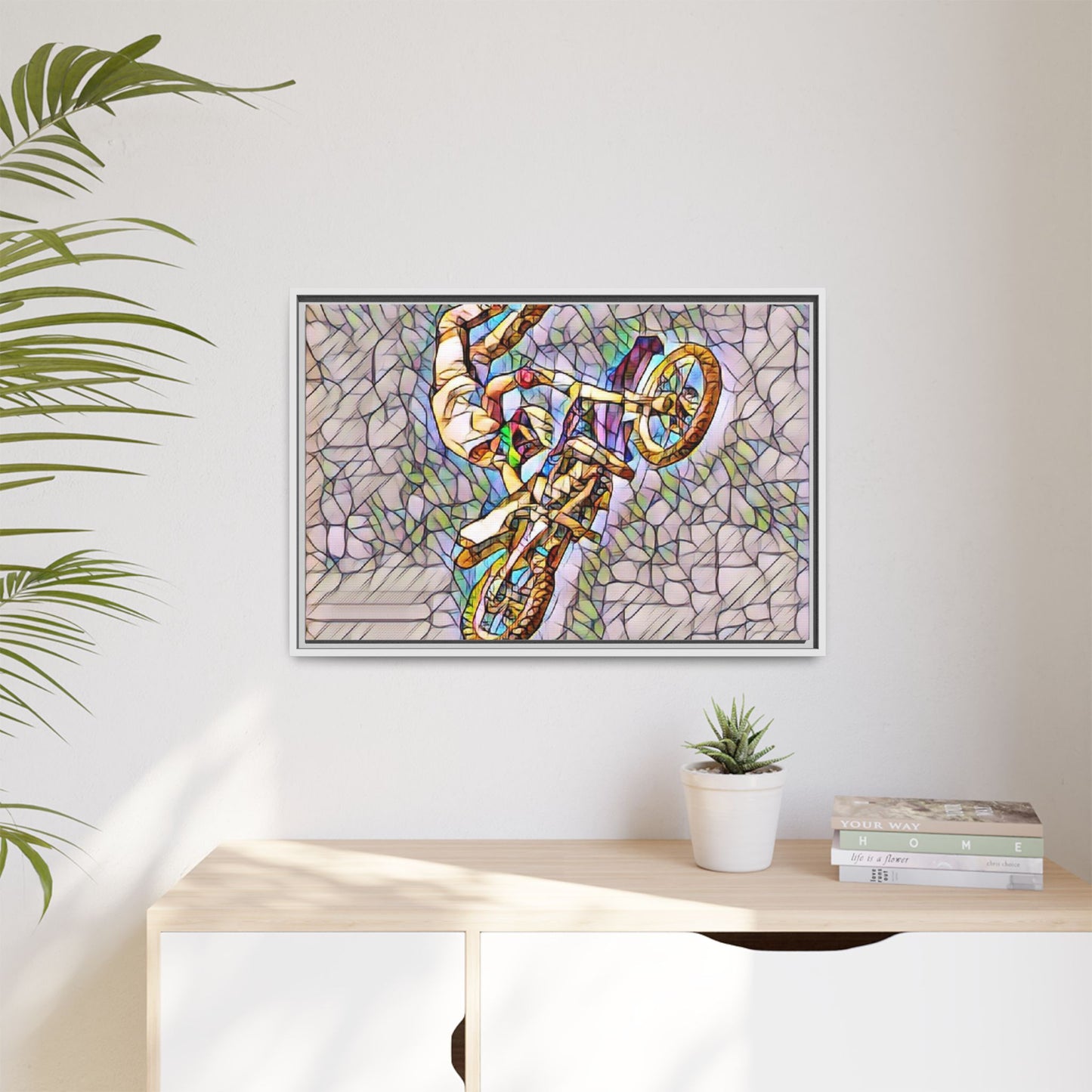 Matte Canvas, Framed (Multi-color)