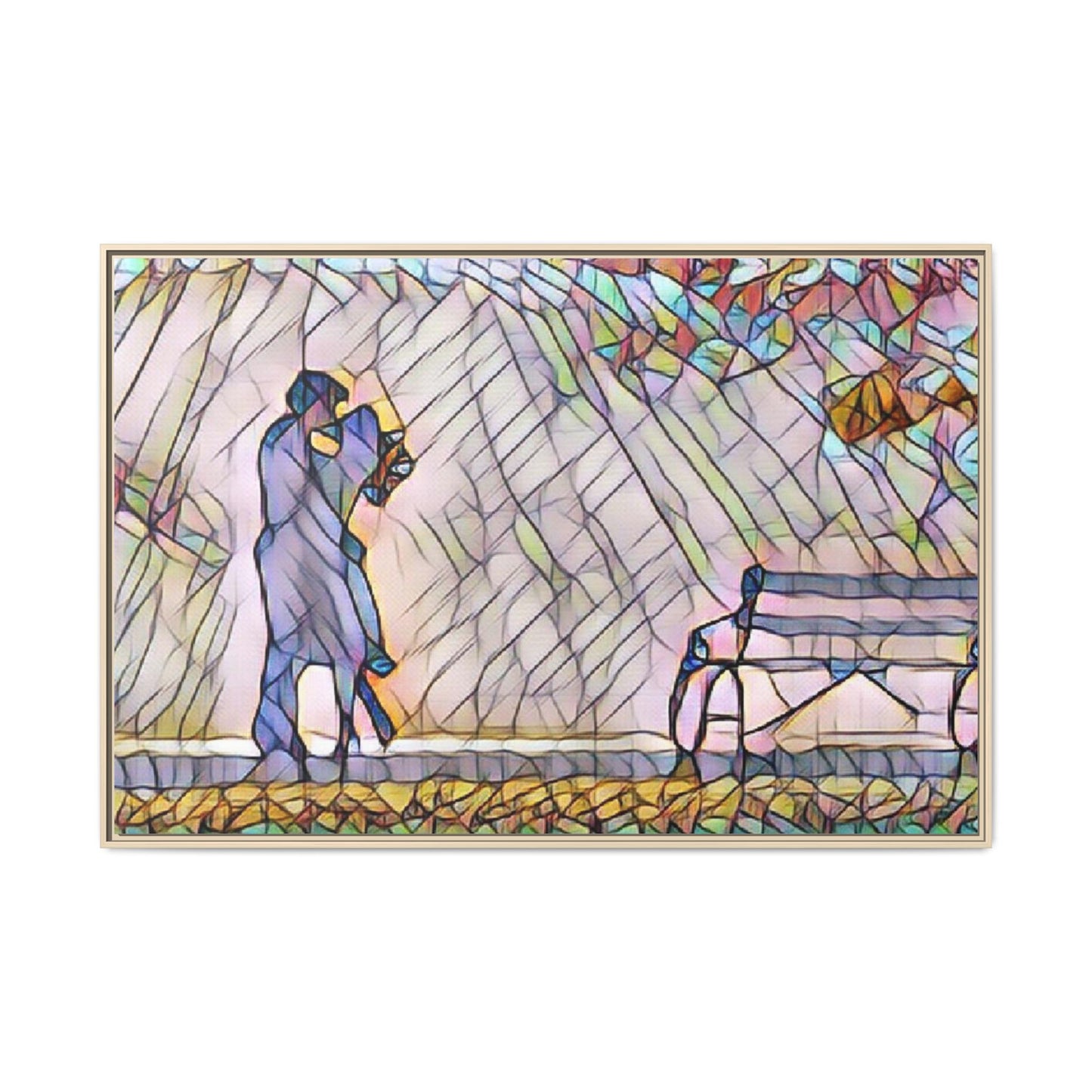 Matte Canvas, Framed (Multi-color)