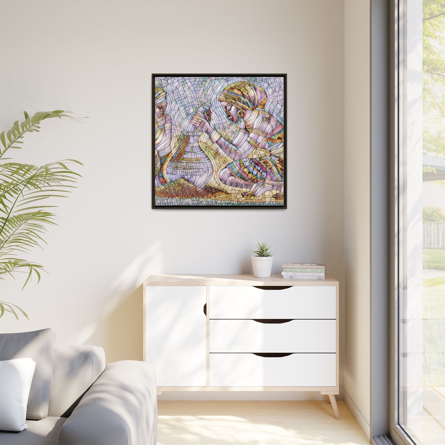 Matte Canvas, Framed (Multi-color)