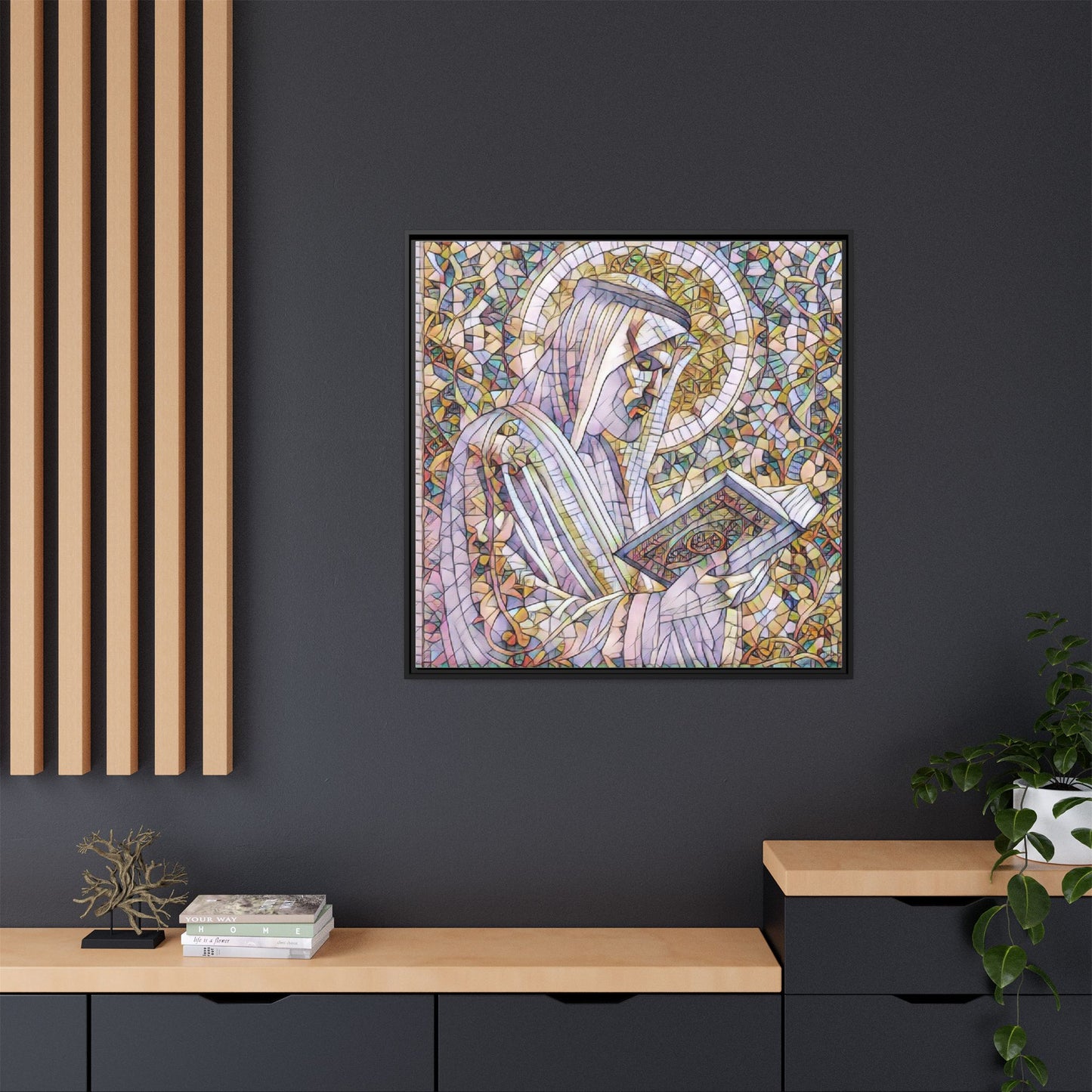 Matte Canvas, Framed (Multi-color)