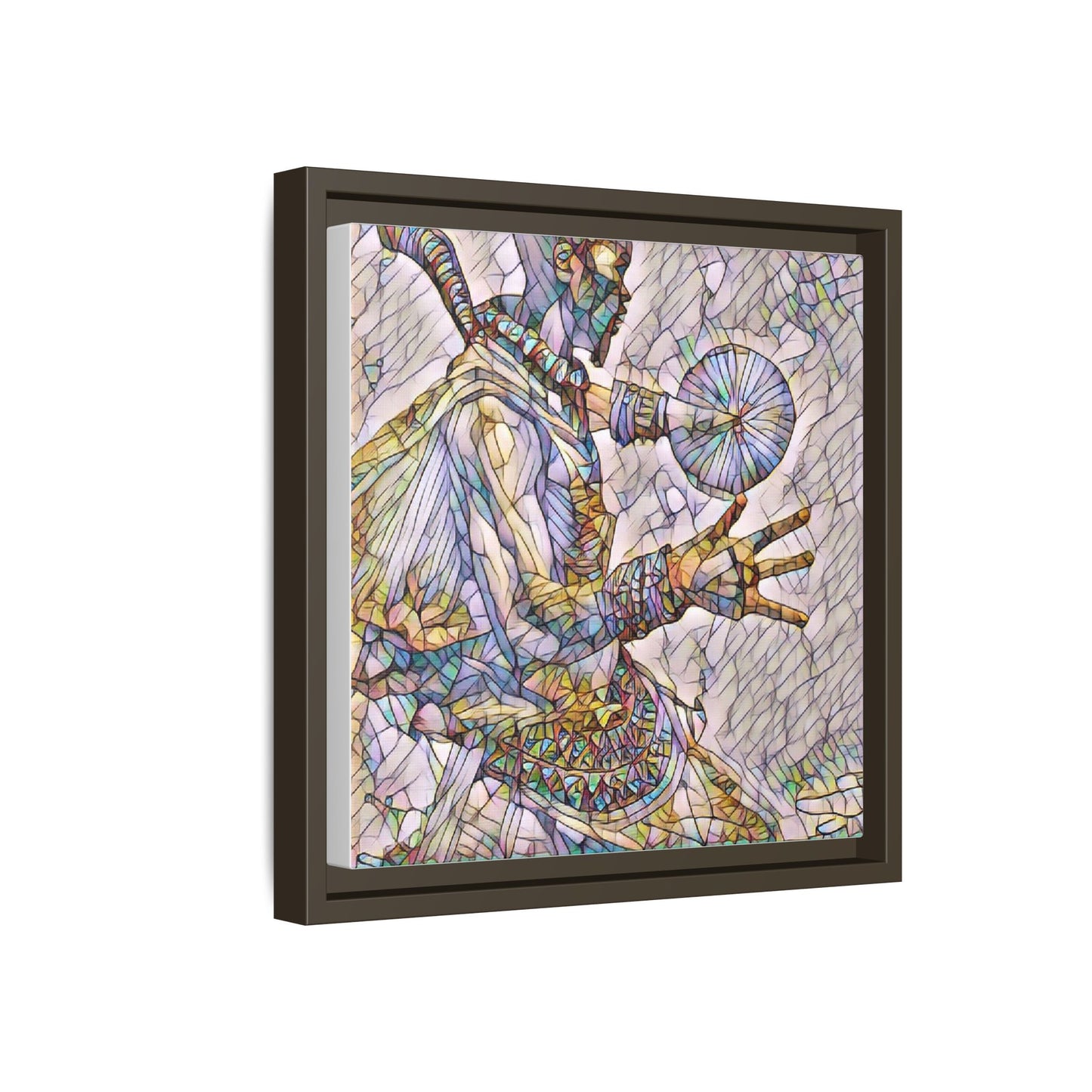 Tribal Shaman Art Print — Framed Matte Canvas Wall Art