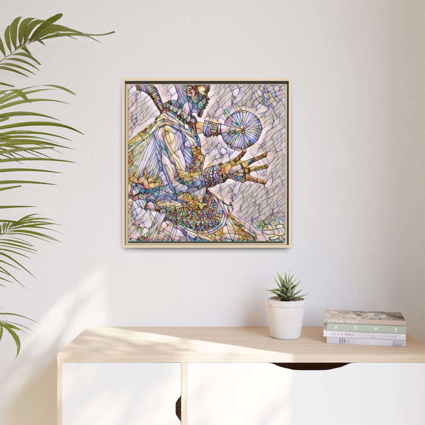Tribal Shaman Art Print — Framed Matte Canvas Wall Art