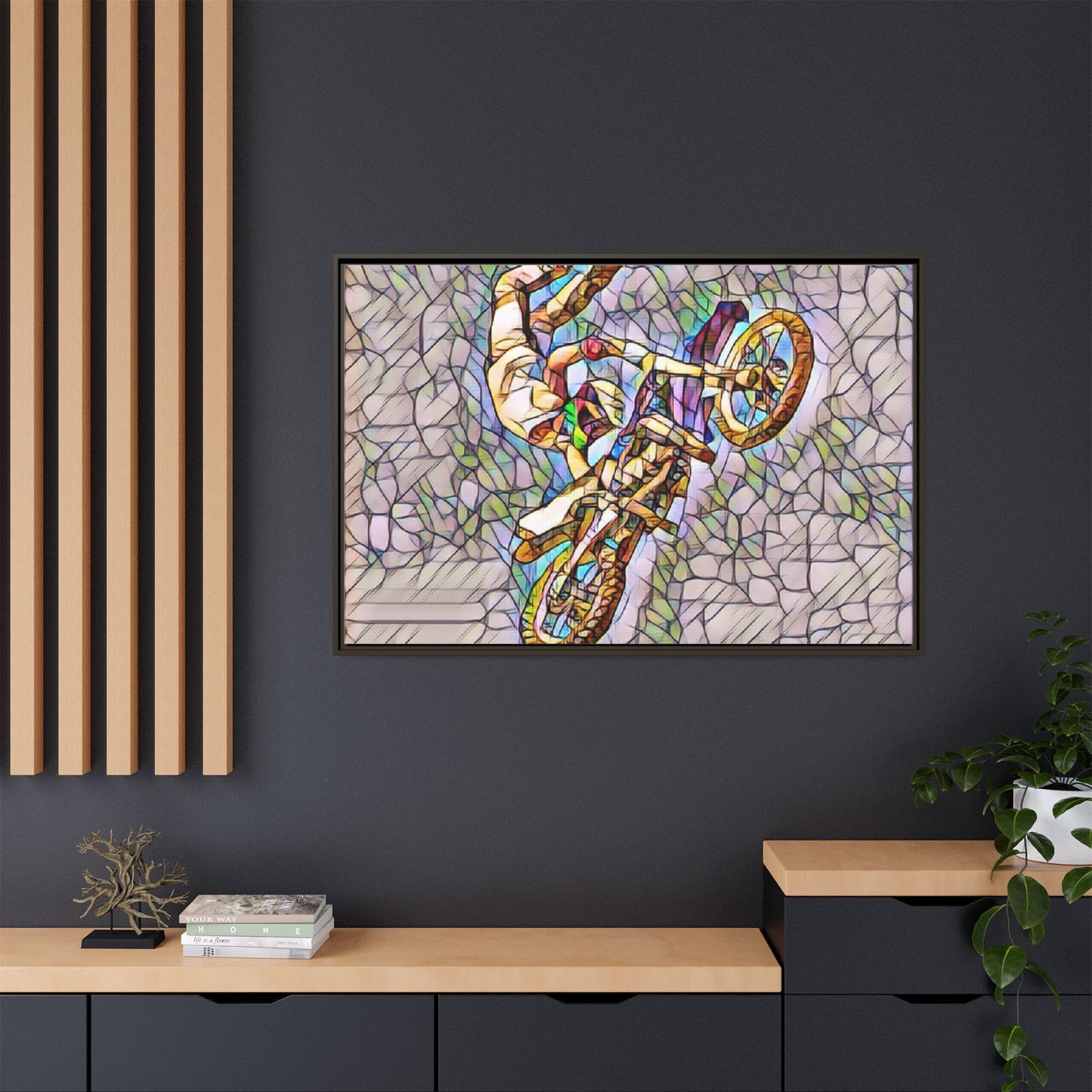 Matte Canvas, Framed (Multi-color)