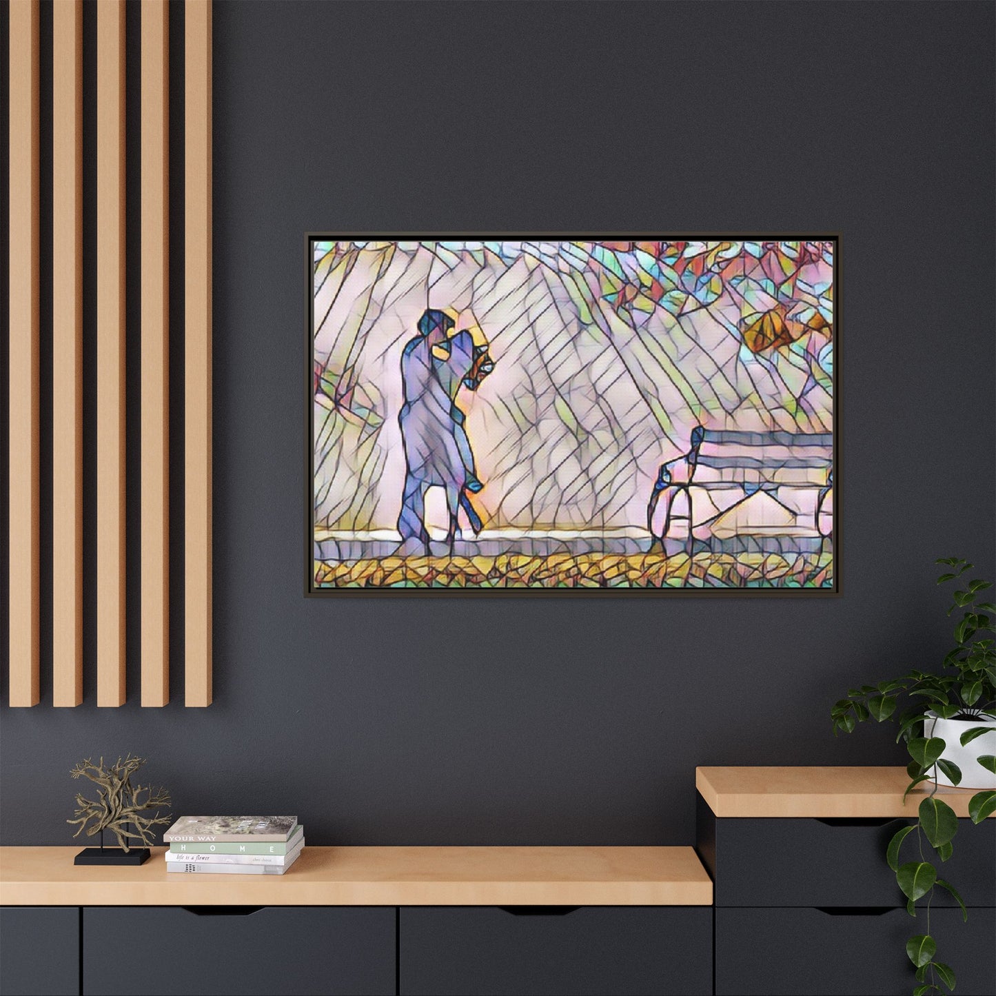 Matte Canvas, Framed (Multi-color)
