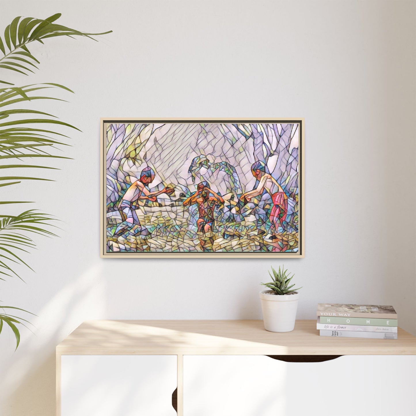Matte Canvas, Framed (Multi-color)