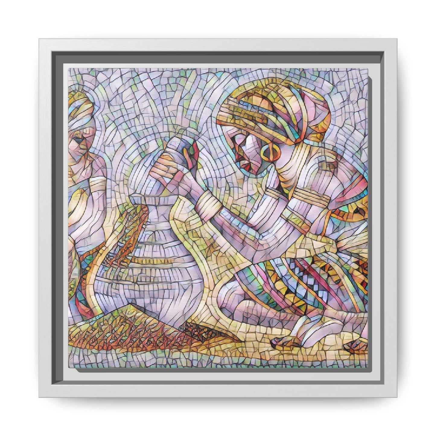 Matte Canvas, Framed (Multi-color)